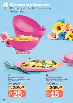 Vista previa de Tupperware catálogo, nuevo folleto de la tienda, válido en México a partir del 23.02.2026 | Página: 20 | Productos: Mesa