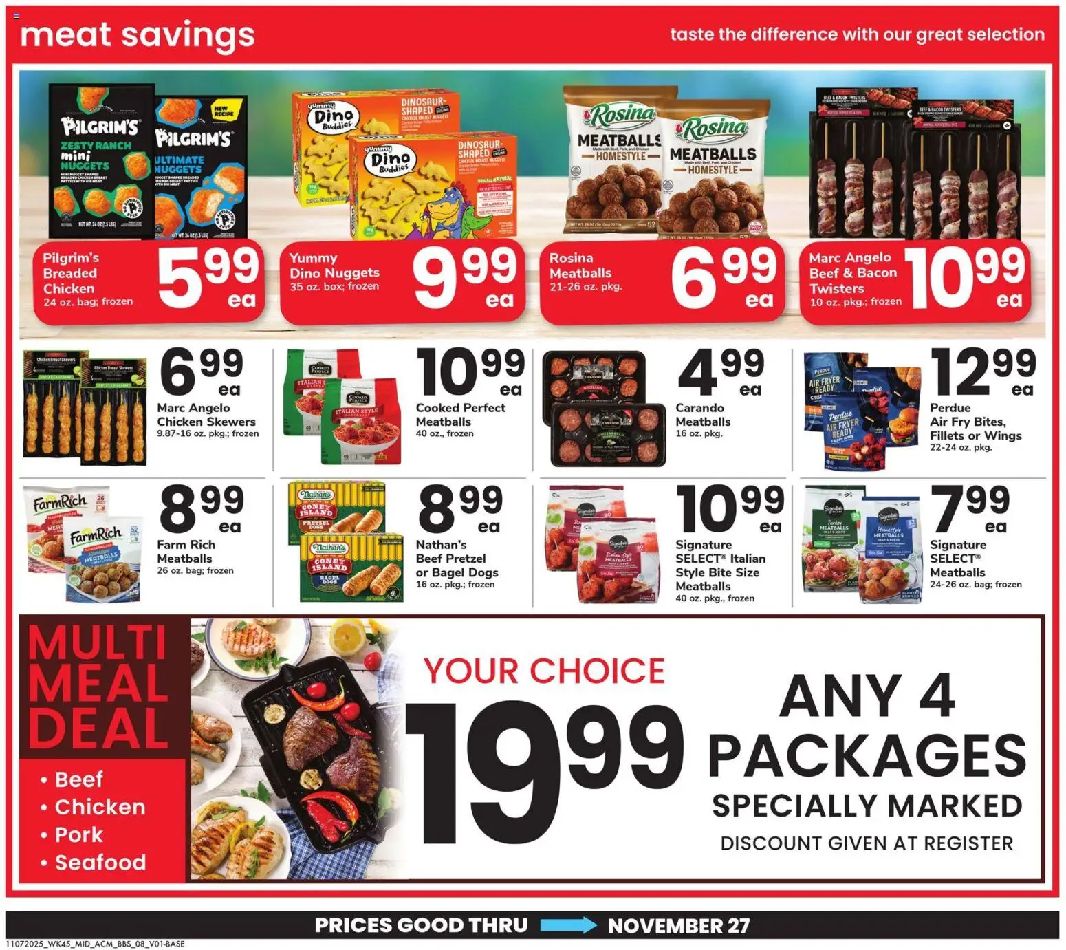 Acme Big Book of Savings - valid from 07.11.2025 | Page: 8 | Products: Fryer, Pork, Beef, Seafood