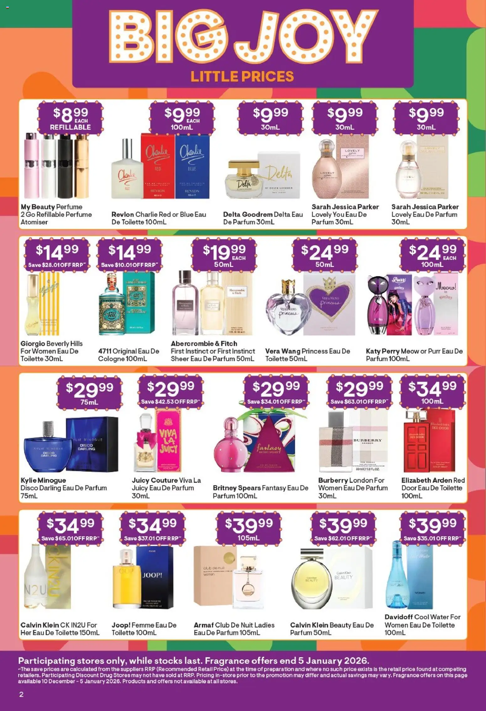 Discount Drug Stores catalogue - valid from 10.12.2025 | Page: 3 | Products: Fragrance, Eau de toilette, Peach, Cologne