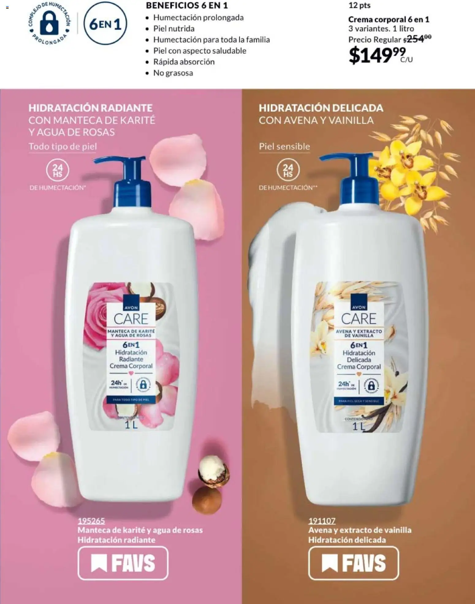Nuevas ofertas de AVON válidas en toda la República Mexicana desde el 20.02.2026. ¡Encuentra las mejores ofertas en AVON campaña 4 2026! | Página: 159 | Productos: Avena, Crema, Body, Crema corporal