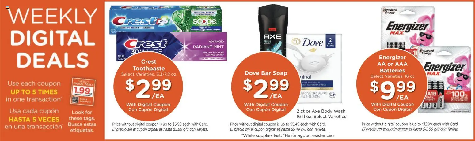 Ralphs Weekly Ad - valid from 17.12.2025 | Page: 3 | Products: Axe, Soap, Toothpaste, Bar Soap
