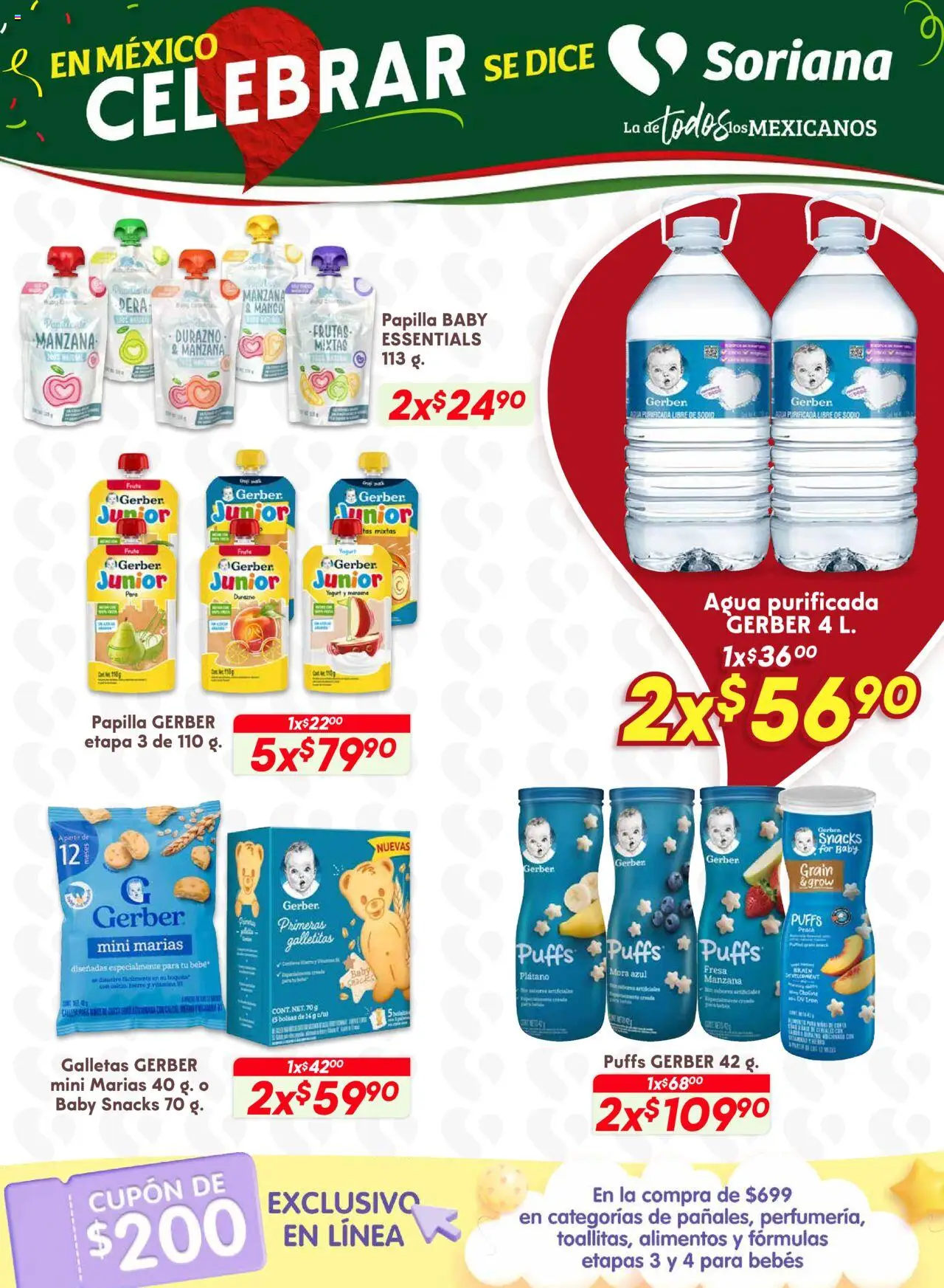 Nuevas ofertas de Soriana válidas en toda la República Mexicana desde el 18.09.2025. ¡Encuentra las mejores ofertas en Soriana - Preciazazaso Híper: Edo Mex, Gro, Hgo, Mor, Pue, Qto, Tlax, Ver! | Página: 34 | Productos: Fresa, Durazno, Agua, Galletitas