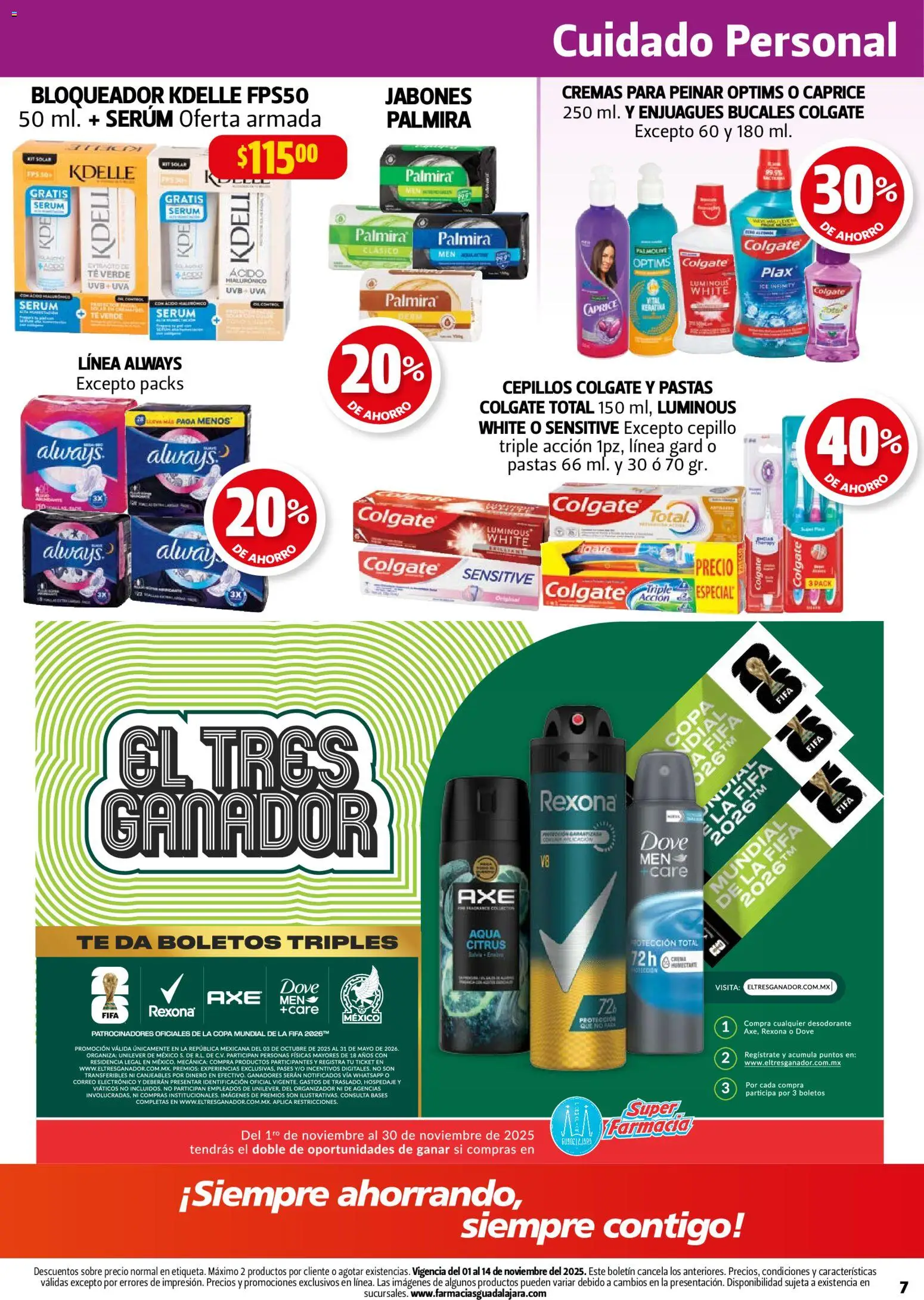 Nuevas ofertas de Farmacia Guadalajara válidas en toda la República Mexicana desde el 01.11.2025. ¡Encuentra las mejores ofertas en Farmacia Guadalajara catálogo! | Página: 7