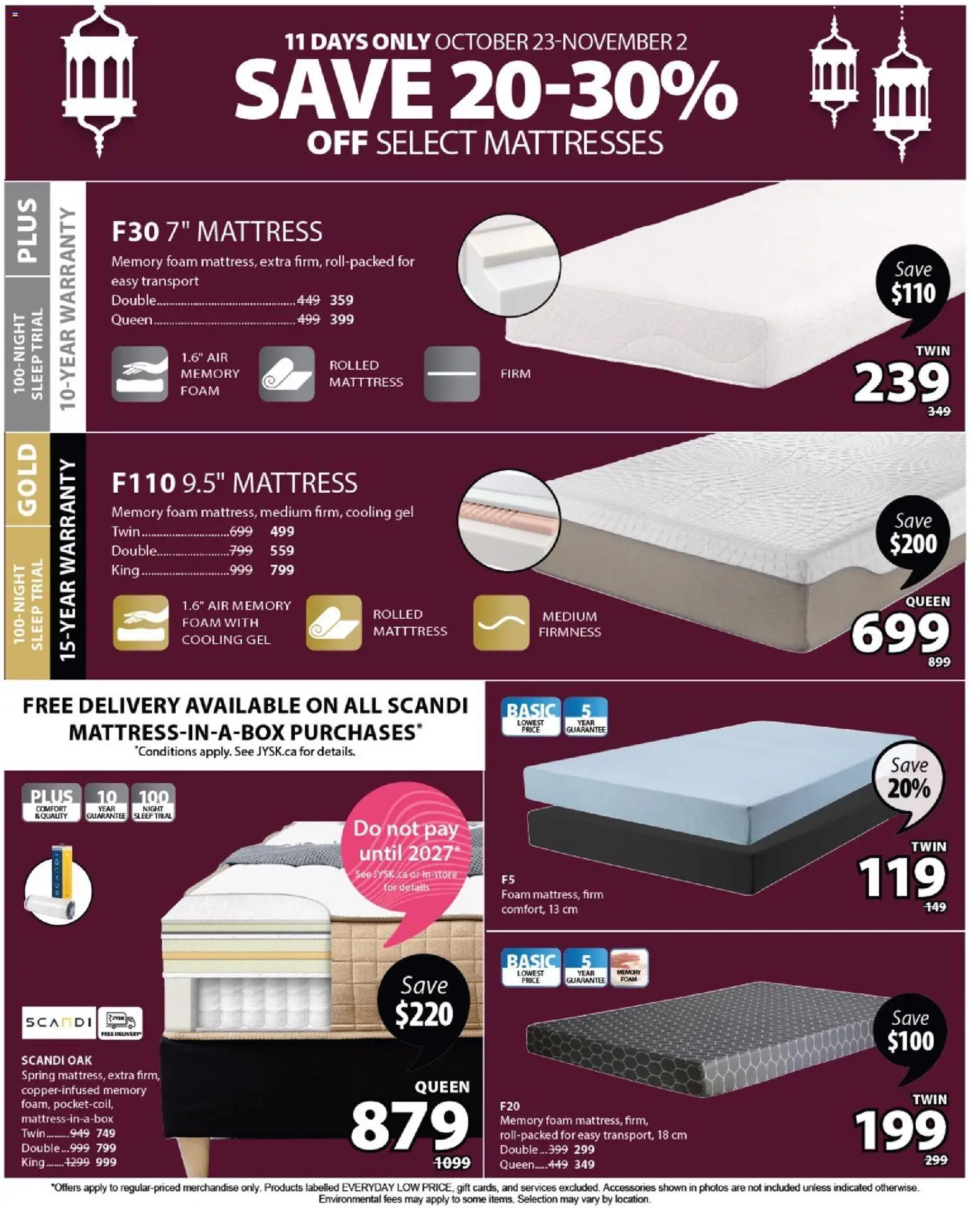 JYSK flyer valid from 23.10.2025 | Page: 9 | Products: Mattress