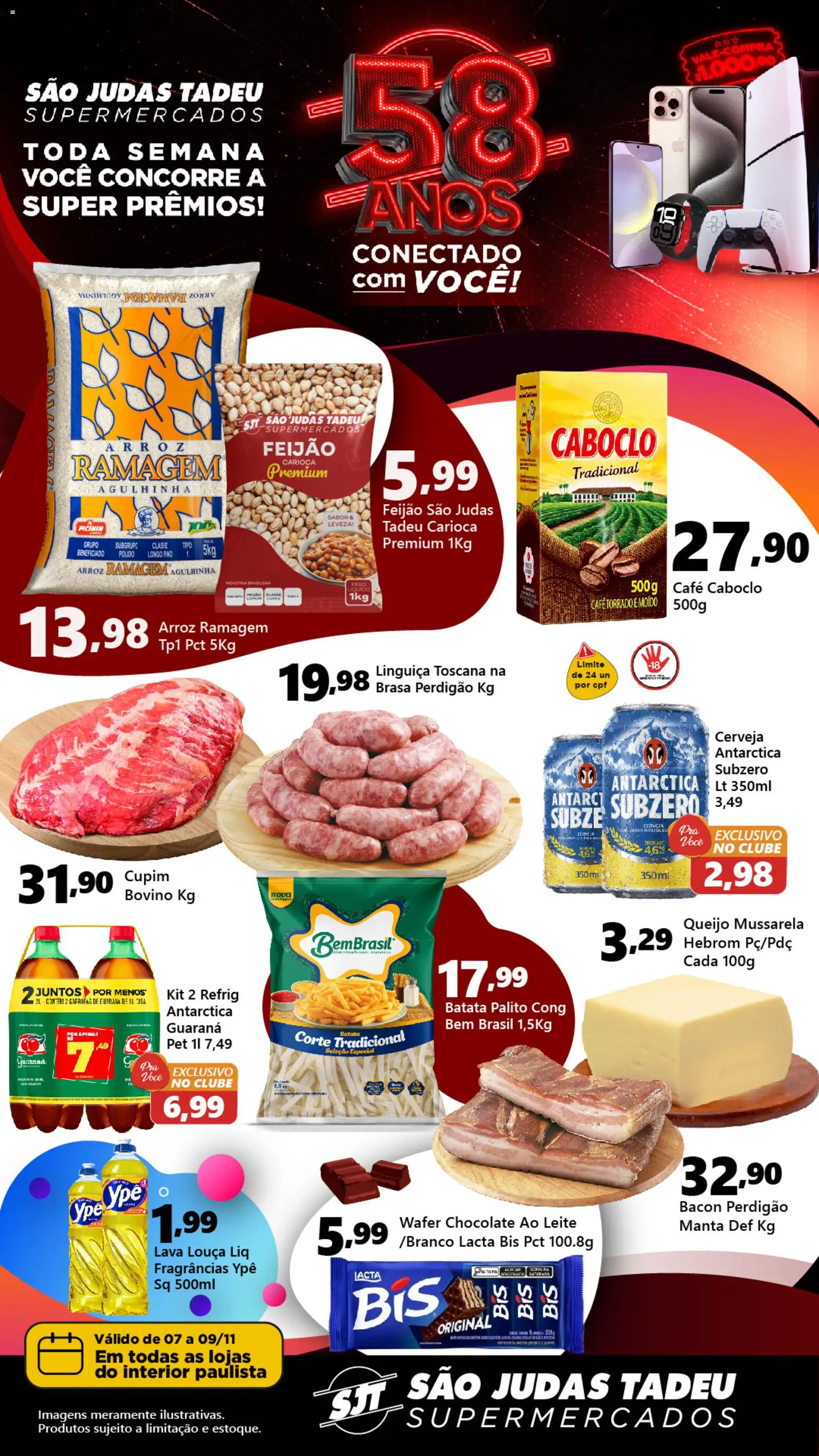 São Judas Tadeu Folheto - válido de 07.11.2025 | Página: 1 | Produtos: Queijo, Café, Arroz, Batata