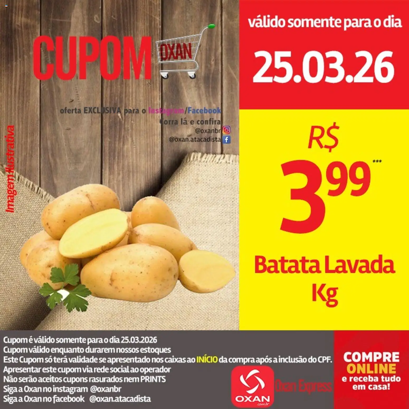 Oxan Atacadista Folheto - válido de 25.03.2026 | Página: 17 | Produtos: Batata