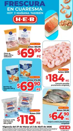 Vista previa de H-E-B folleto, nuevo folleto de la tienda, válido en México a partir del 27.03.2026