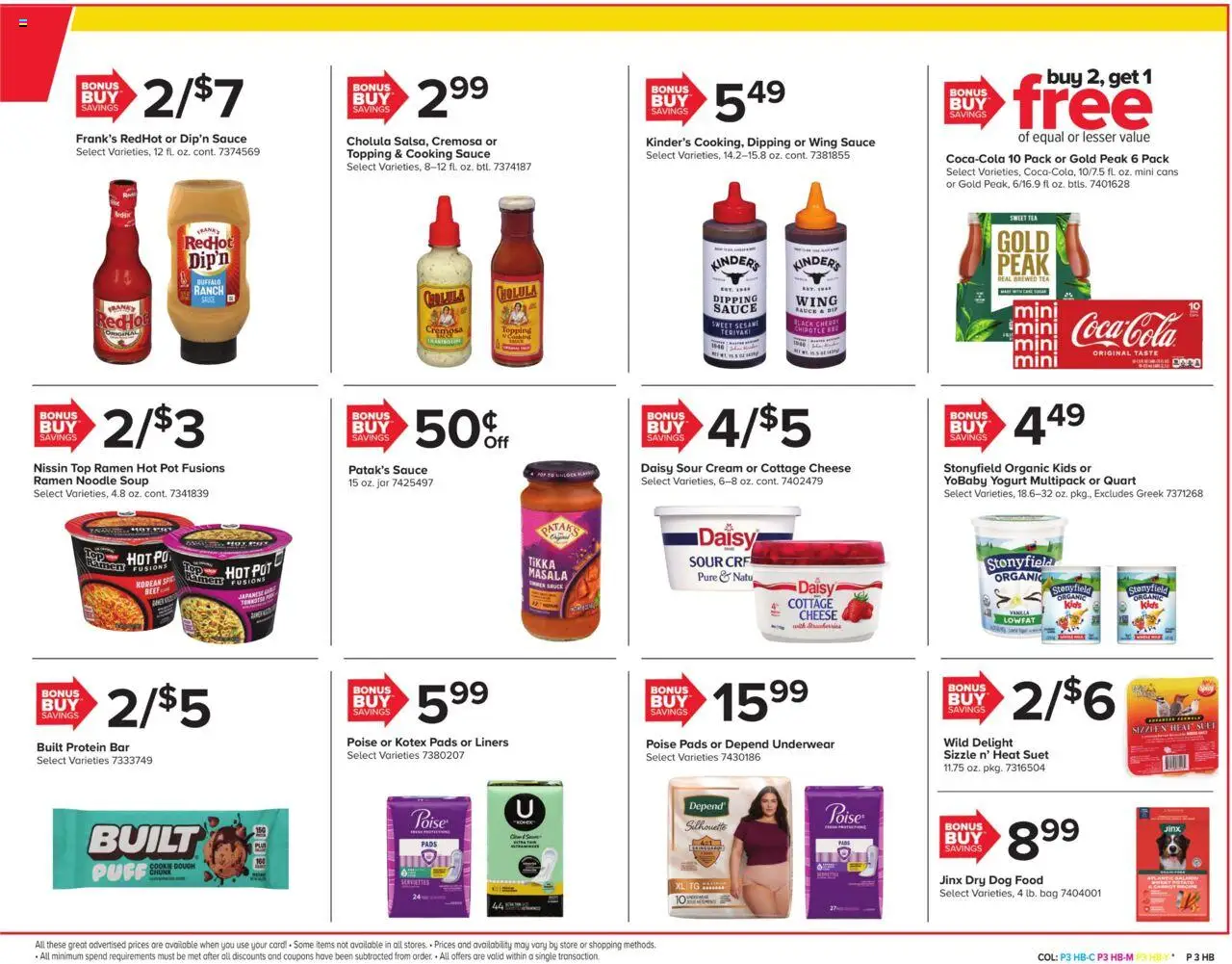 Giant Weekly Ad - valid from 26.09.2025 | Page: 3 | Products: Cream, Cottage cheese, Underwear, Sauce