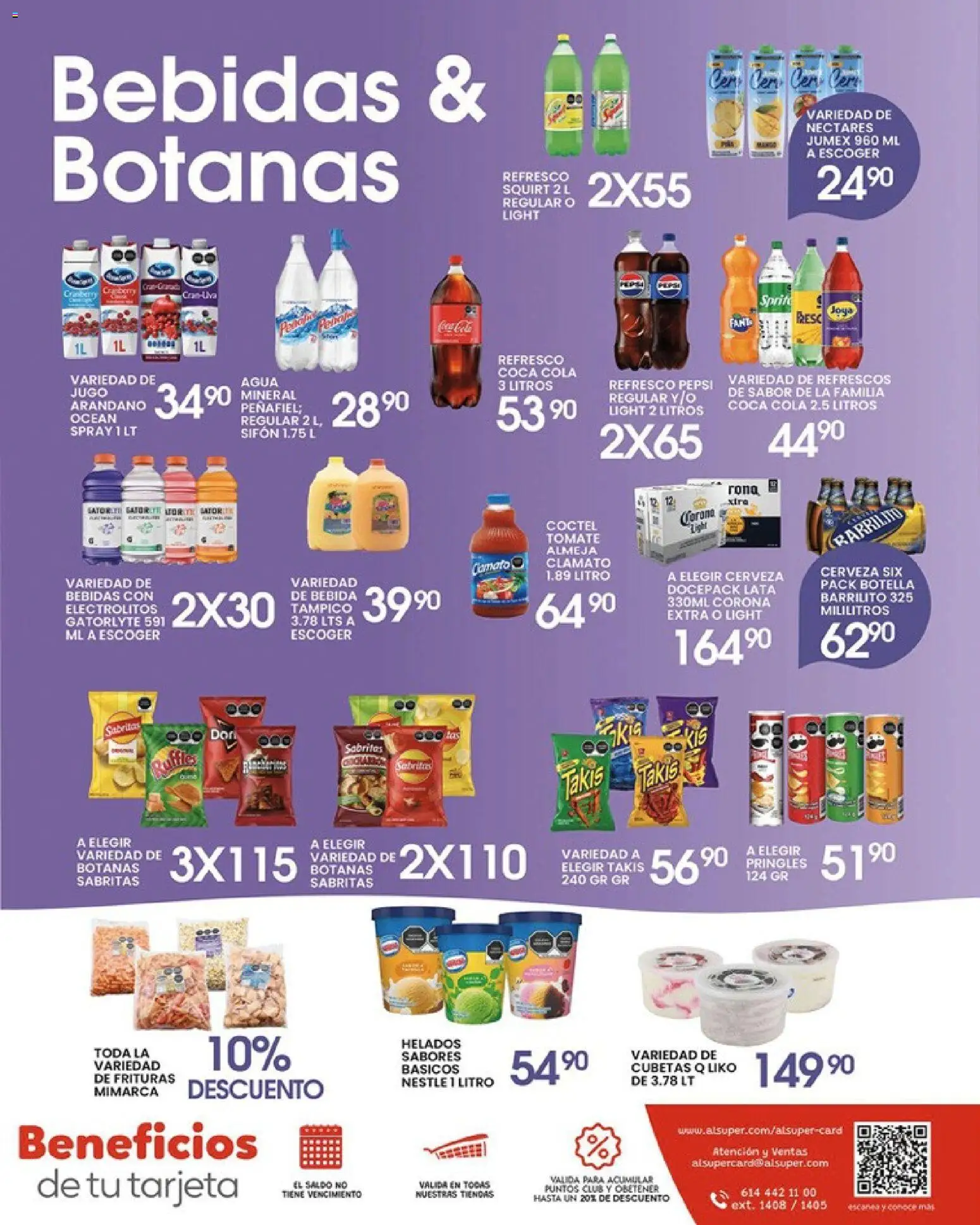 Nuevas ofertas de Alsuper válidas en toda la República Mexicana desde el 17.04.2026. ¡Encuentra las mejores ofertas en Alsuper folleto Durango! | Página: 7 | Productos: Refresco, Tomate, Agua, Cerveza
