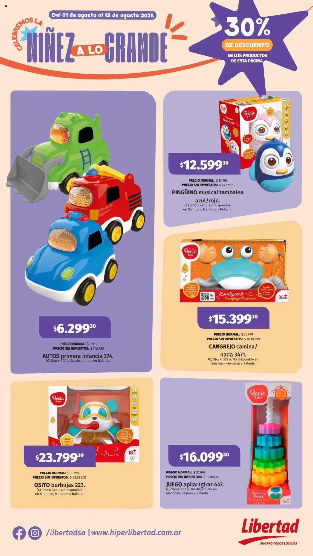 Hipermercado Libertad - Celebremos la niñez a lo grande │ válido desde el 01.08.2025 | Página: 9 | Productos: Rosario