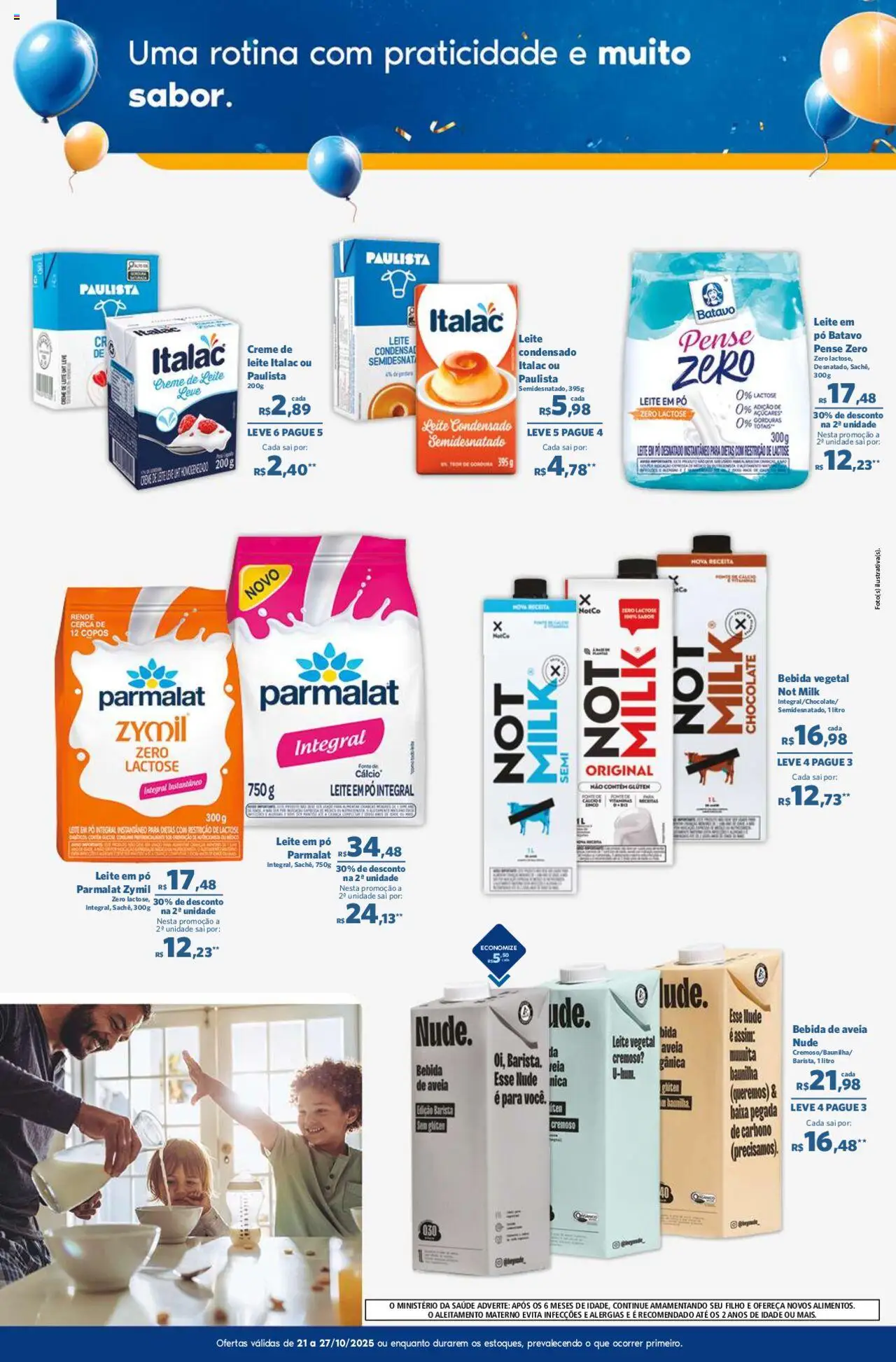 Sam's Club Folheto - válido de 21.10.2025 | Página: 3 | Produtos: Leite, Bebida, Creme de leite, Leite em pó