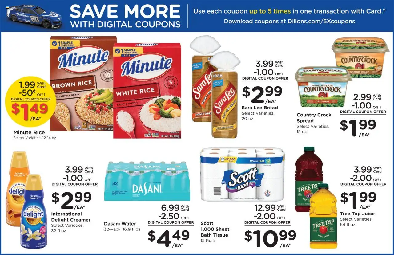 Dillons Weekly Ad - valid from 08.10.2025 | Page: 10 | Products: Bath, Juice, Rice, Sheet