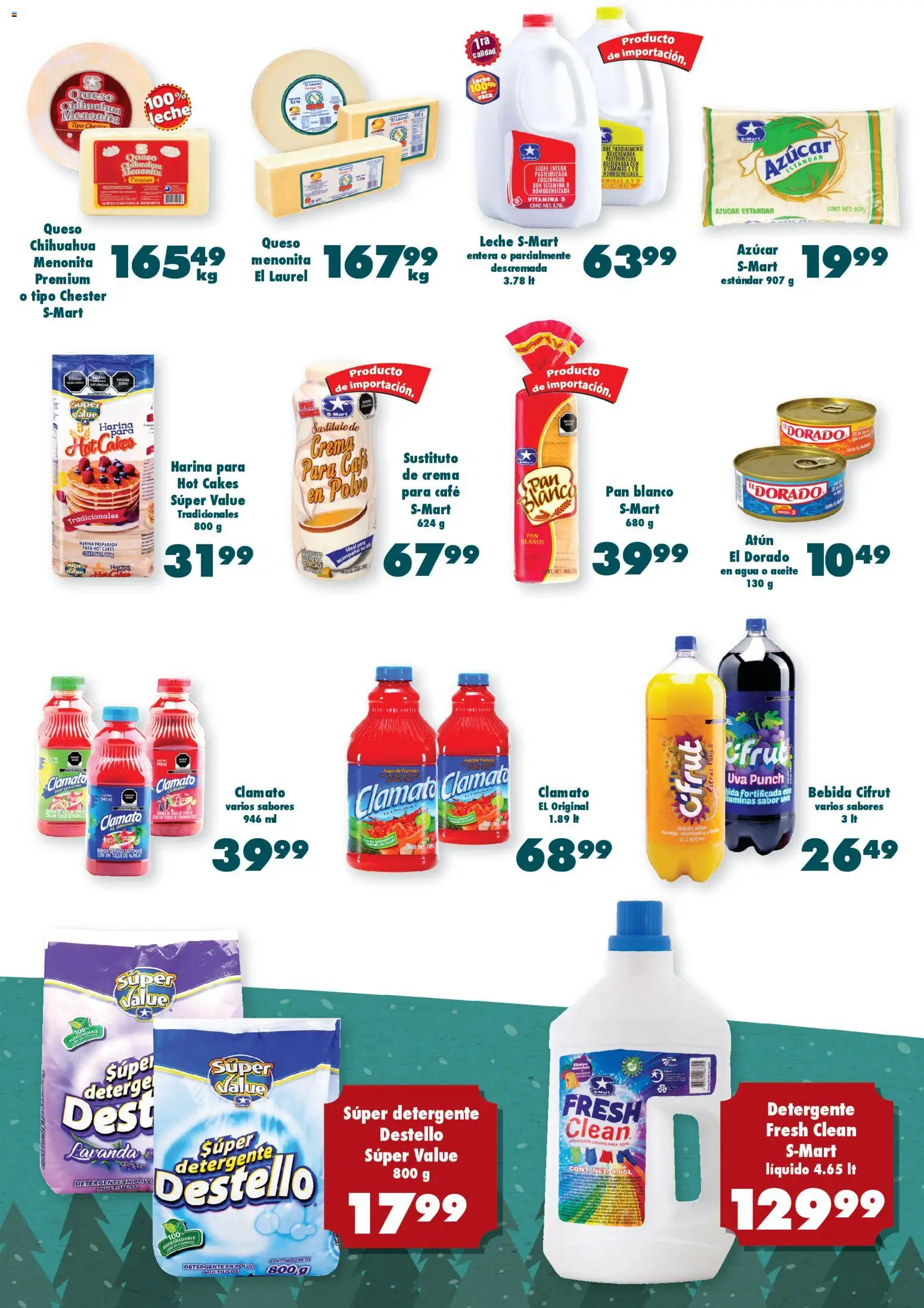 Nuevas ofertas de S-Mart válidas en toda la República Mexicana desde el 07.11.2025. ¡Encuentra las mejores ofertas en S-Mart folleto Chihuahua! | Página: 5 | Productos: Detergente, Tomate, Agua, Uva