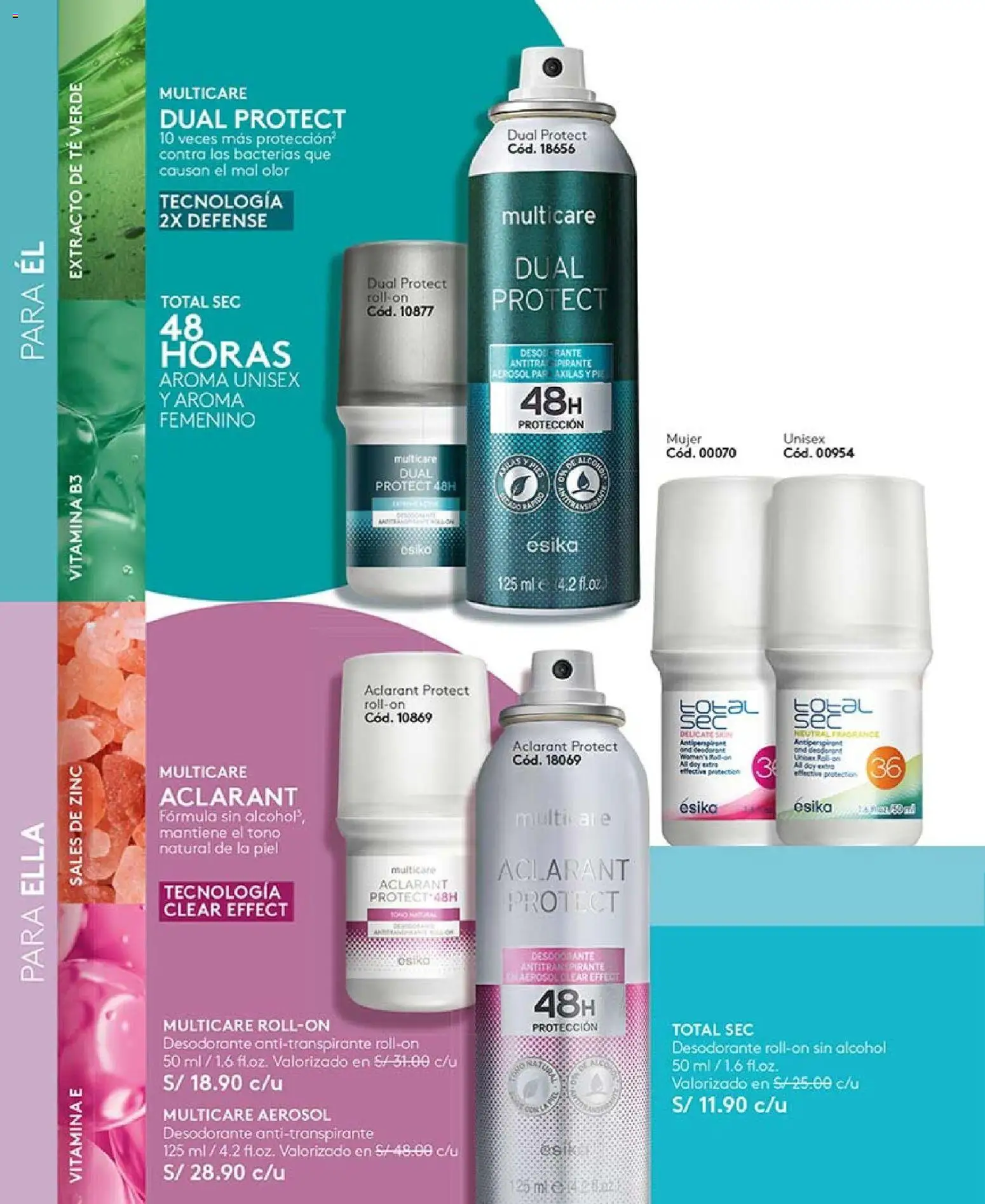 Catálogo Ésika válido desde 14.11.2025 | Página: 142 | Productos: Desodorante, Antitranspirante, Té