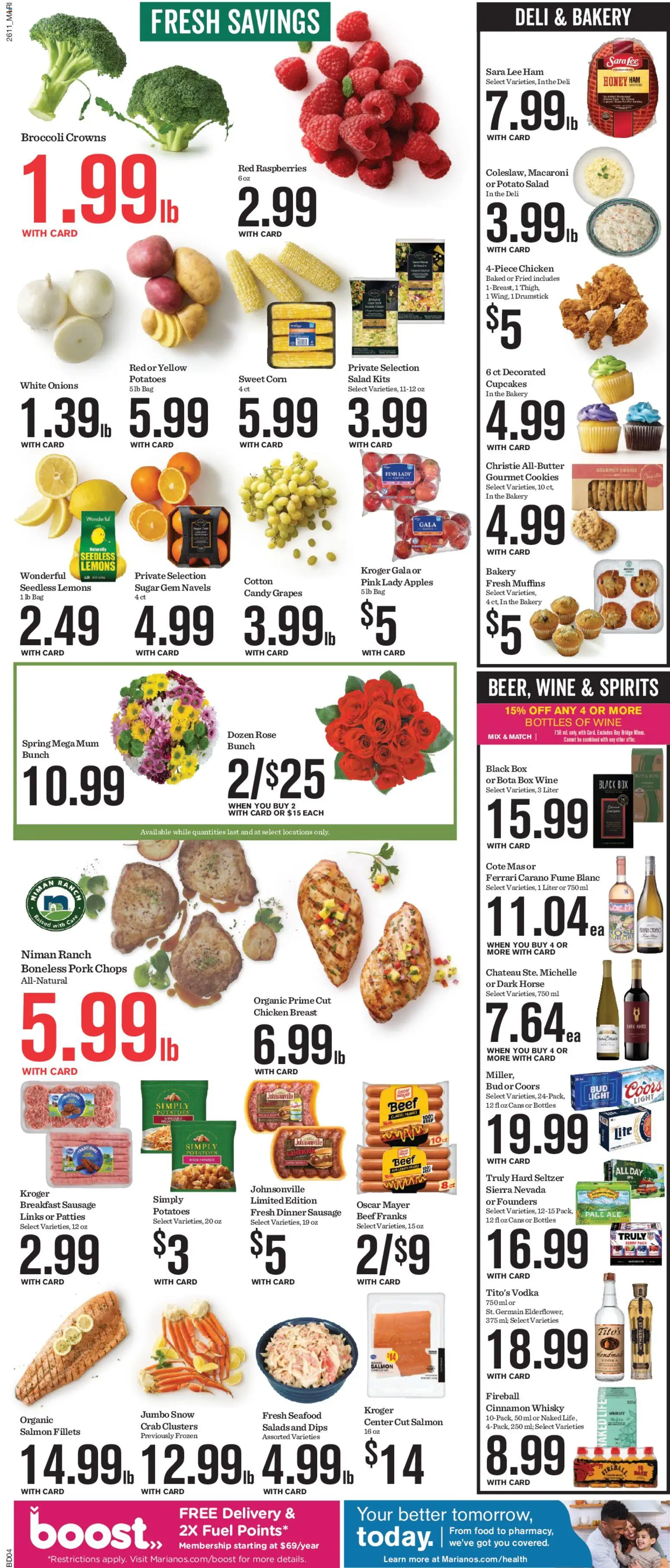 Mariano's Weekly Ad - valid from 15.04.2026 | Page: 6 | Products: Box, Beef, Salad, Bag