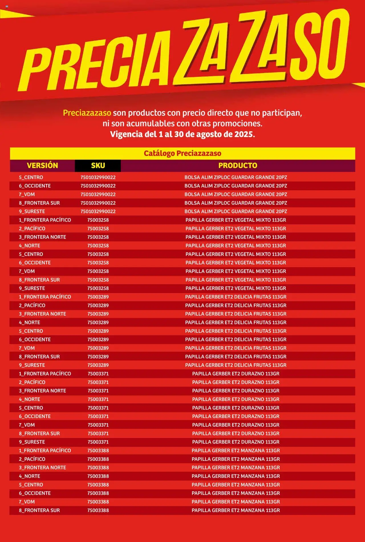 Nuevas ofertas de Soriana válidas en toda la República Mexicana desde el 01.08.2025. ¡Encuentra las mejores ofertas en Soriana - Catálogo Preciazazaso Mercado Nacional! | Página: 75 | Productos: Durazno, Bolsa, Manzana