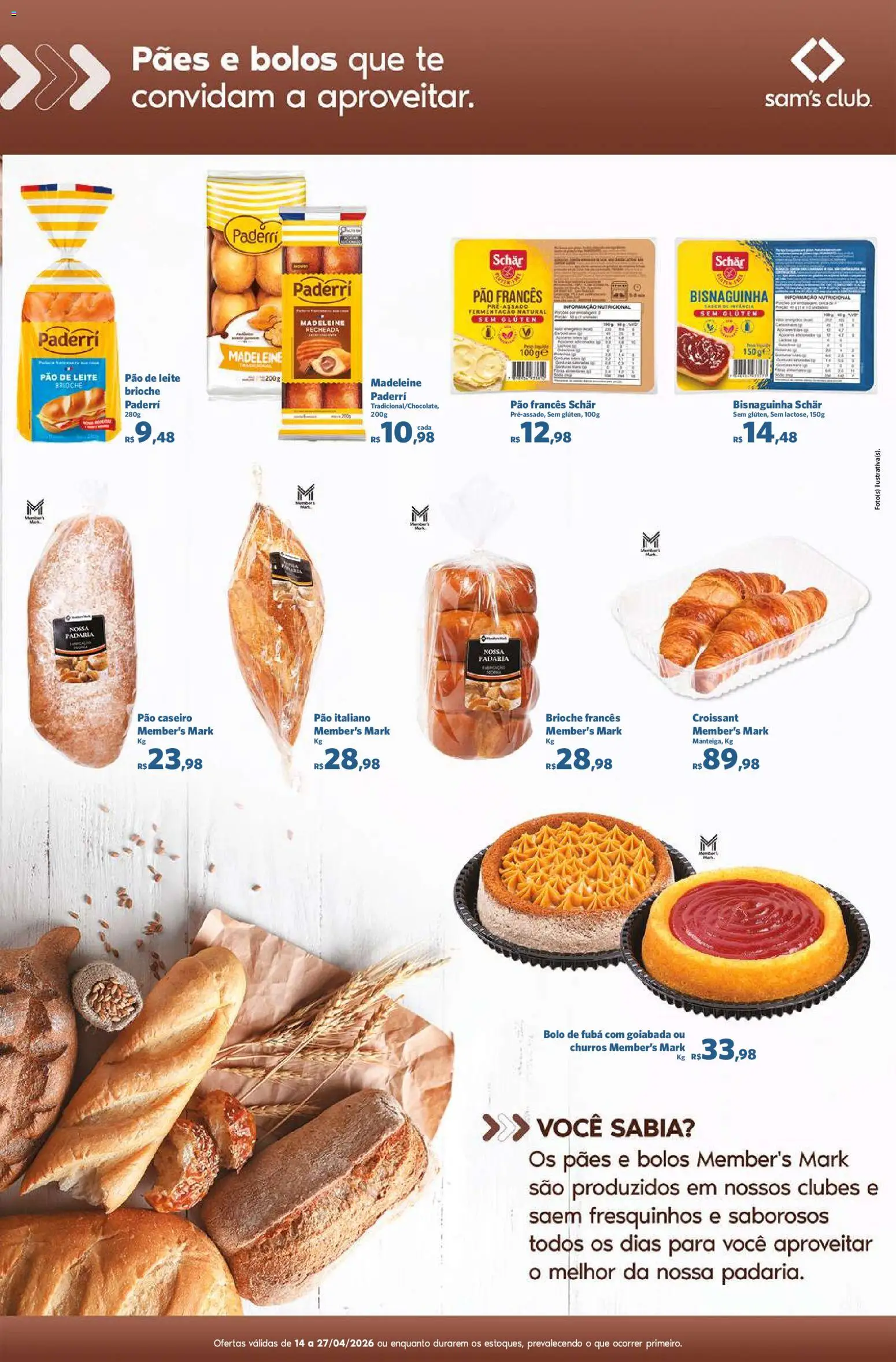 Sam's Club Folheto - válido de 14.04.2026 | Página: 11 | Produtos: Batom, Fubá, Leite, Goiabada