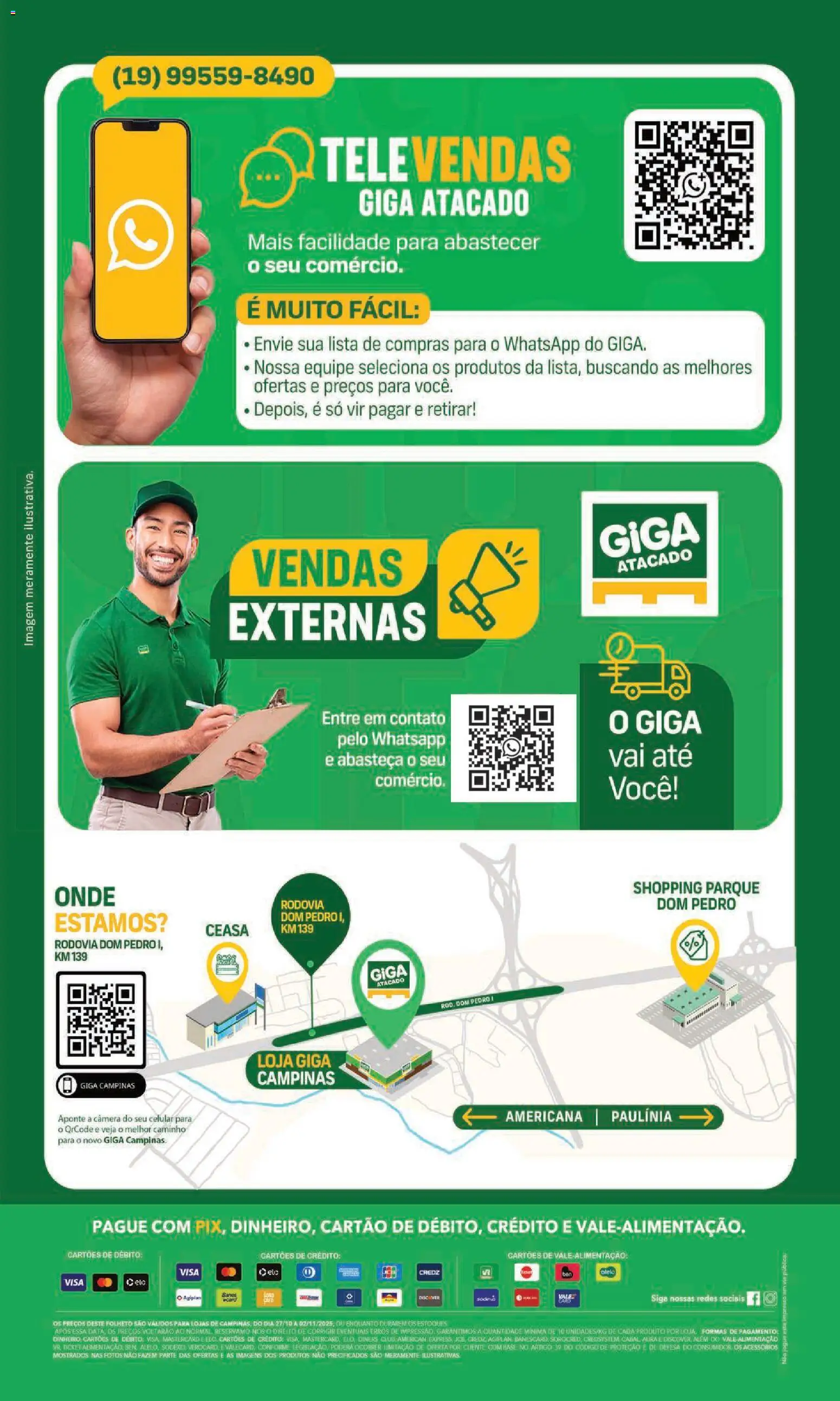 GIGA Atacado Folheto - válido de 27.10.2025 | Página: 2 | Produtos: Celular, Base, Câmera