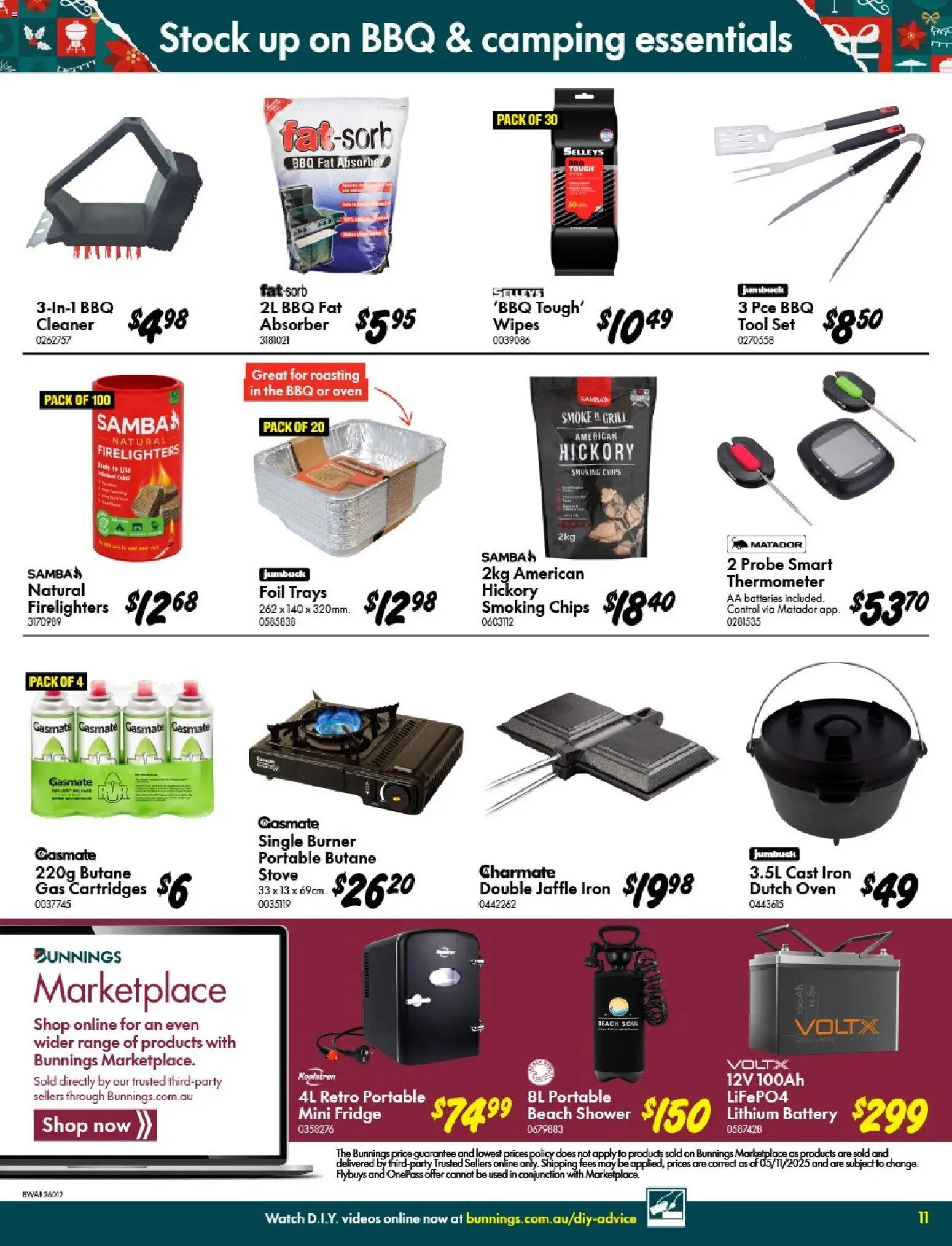 Bunnings Warehouse catalogue - valid from 05.11.2025 | Page: 11 | Products: Shower, Cleaner, Oven, Thermometer