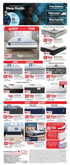 Preview of Tepperman's - Black Friday - Outlet from shop Tepperman's valid from 27.11.2025 | Page: 11 | Products: Bed, Mattress, Pillow, Box
