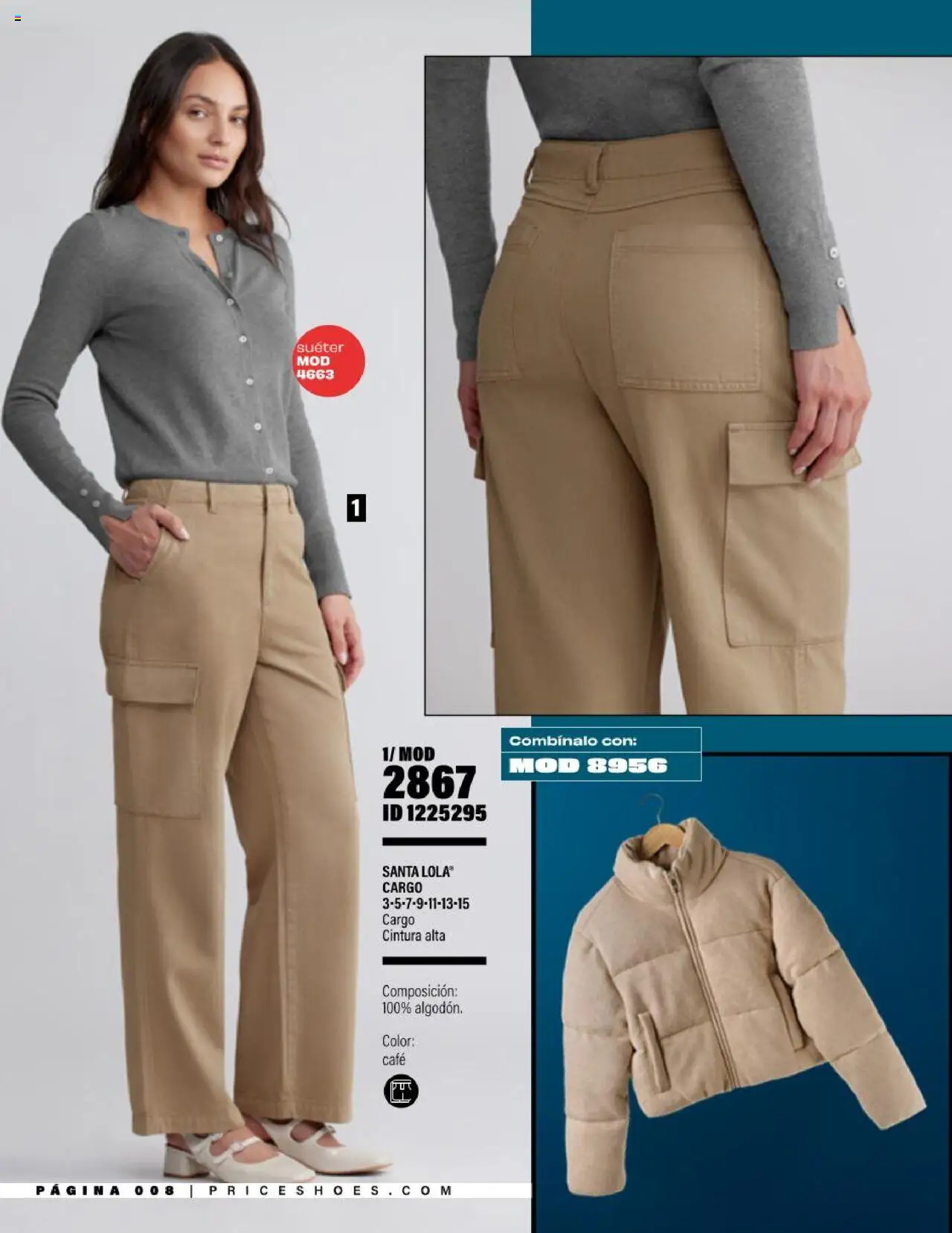 Nuevas ofertas de Price Shoes válidas en toda la República Mexicana desde el 05.08.2025. ¡Encuentra las mejores ofertas en Price Shoes - Catálogo Jeans ! | Página: 8 | Productos: Suéter, Café