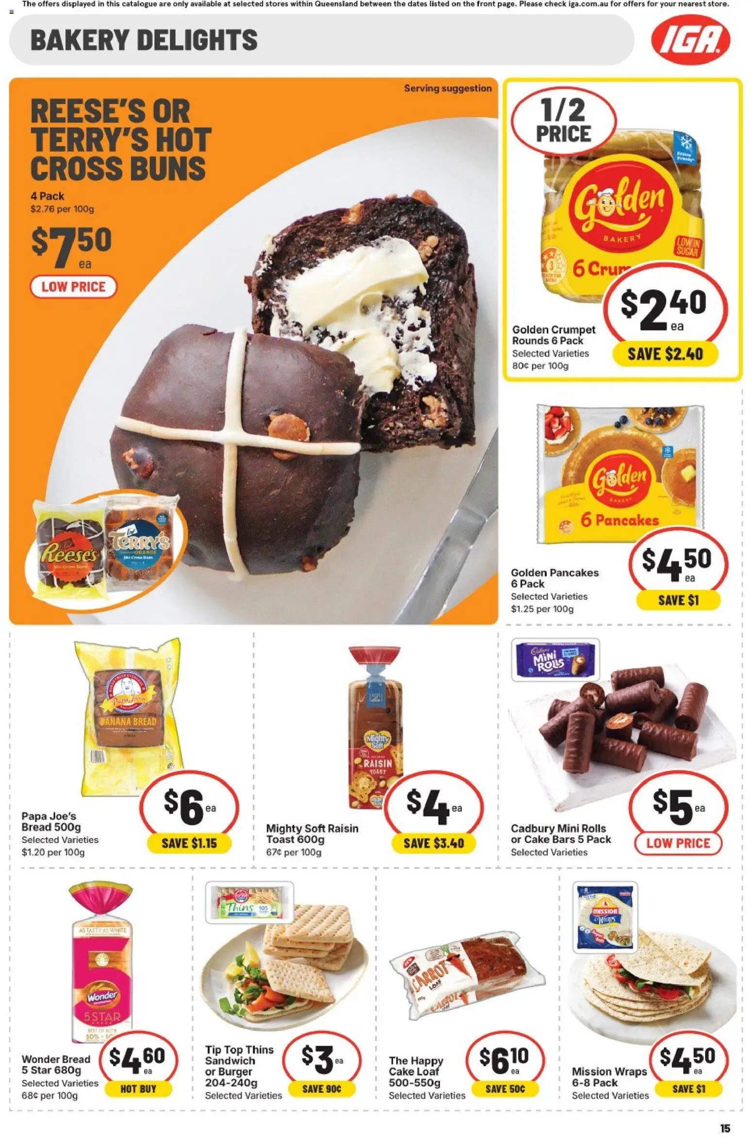 IGA catalogue - valid from 11.03.2026 | Page: 17 | Products: Bread, Bakery
