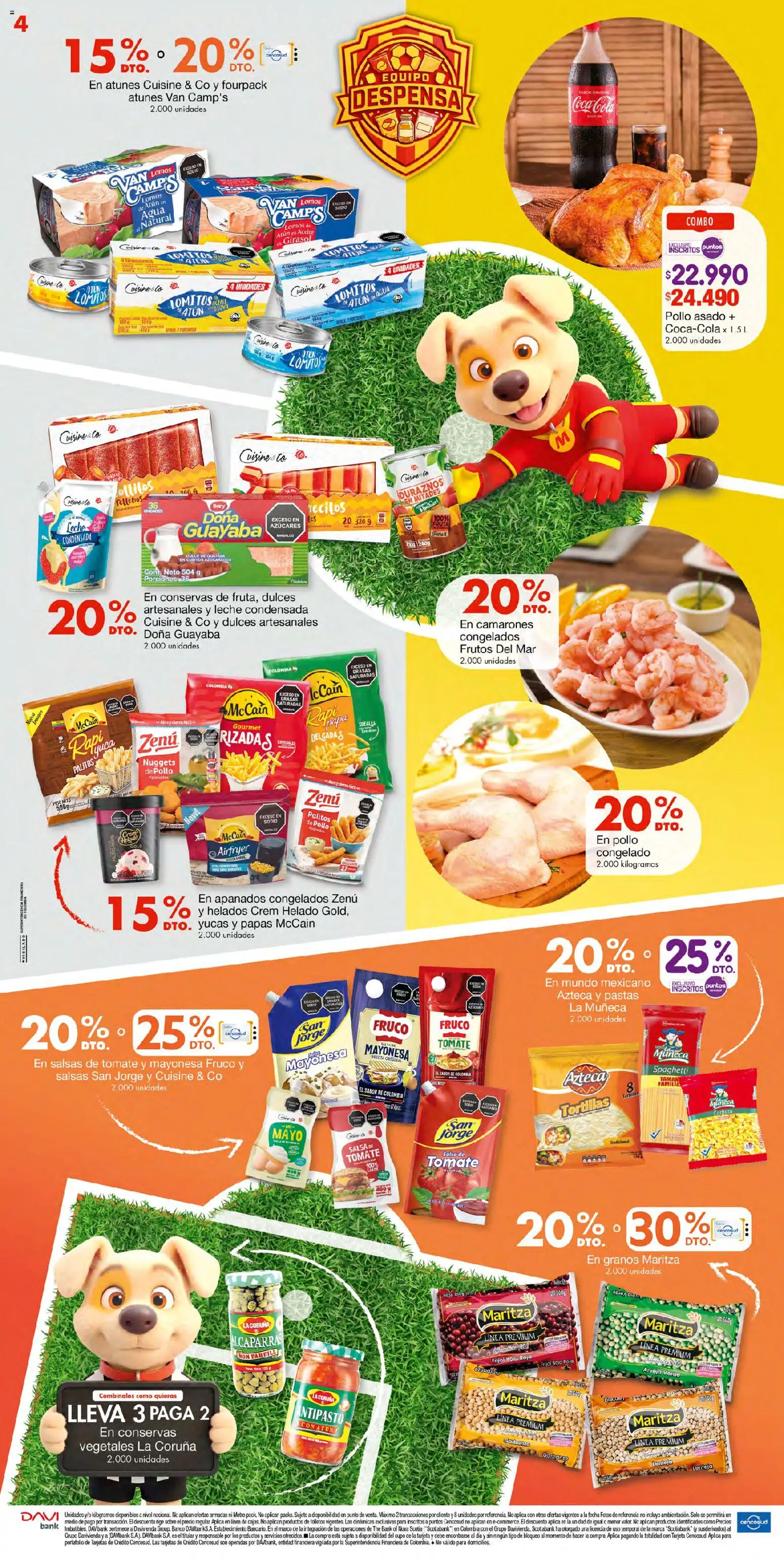 Metro revista - valida desde el 10.04.2026 | Página: 4 | Productos: Helado, Peso, Harina, Aceite