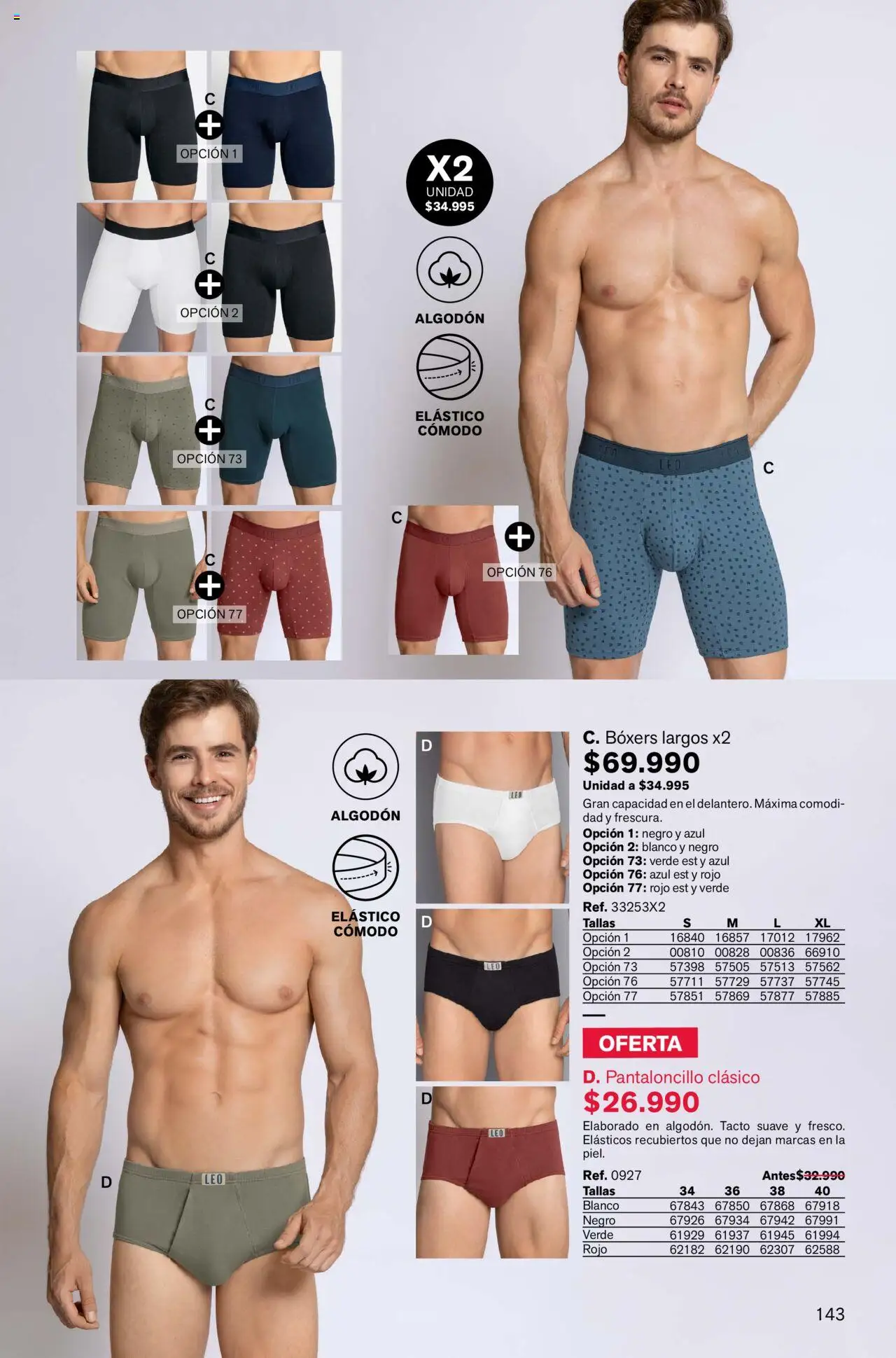Leonisa revista - valida desde el 04.08.2025 | Página: 143 | Productos: Algodón, Boxers