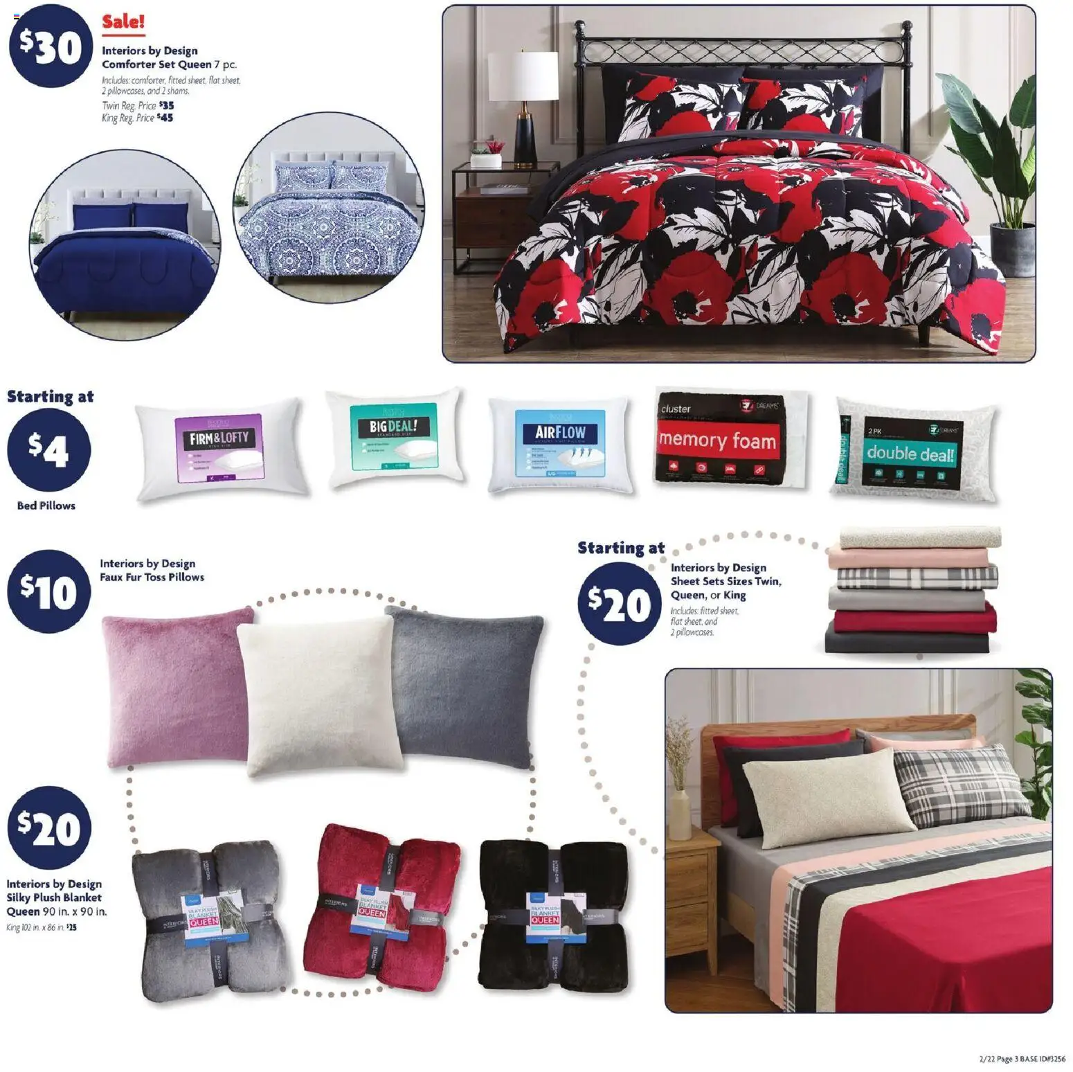 Family Dollar Weekly Ad - valid from 22.02.2026 | Page: 5 | Products: Bed, Blanket, Comforter, Sheet