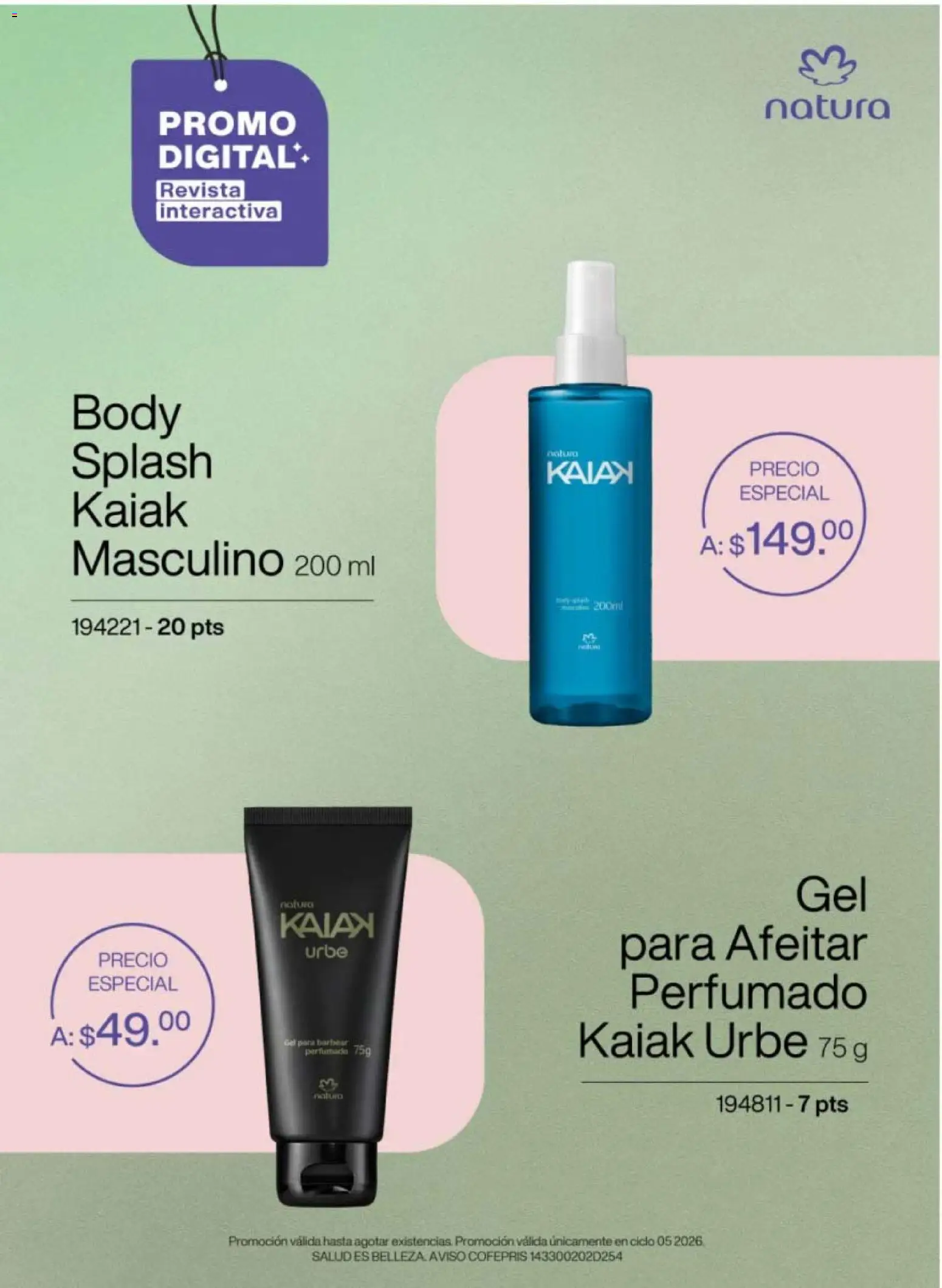 Nuevas ofertas de Natura válidas en toda la República Mexicana desde el 13.03.2026. ¡Encuentra las mejores ofertas en Natura campaña 5 2026! | Página: 8 | Productos: Body