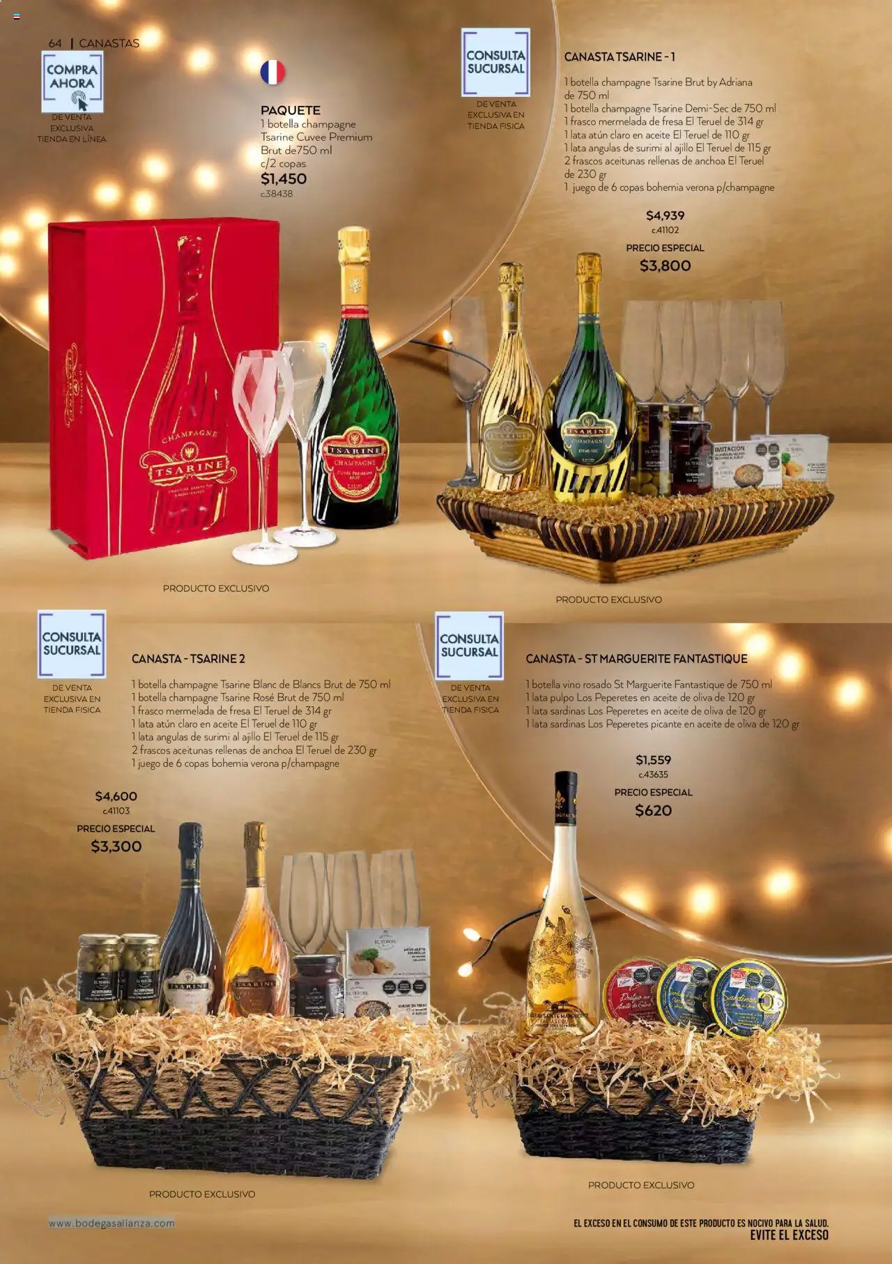 Nuevas ofertas de Bodegas Alianza válidas en toda la República Mexicana desde el 01.10.2025. ¡Encuentra las mejores ofertas en Bodegas Alianza - Catálogo Cava Morada! | Página: 66 | Productos: Fresa, Atún, Champagne, Aceite de oliva