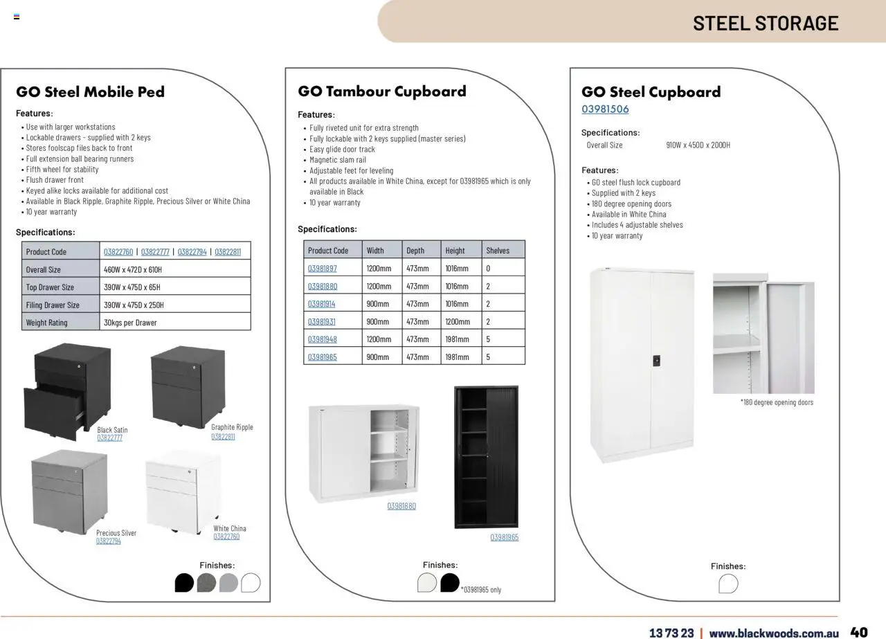 Black Woods catalogue - valid from 18.11.2024 | Page: 41 | Products: Cupboard, Door, Weight, Mobile