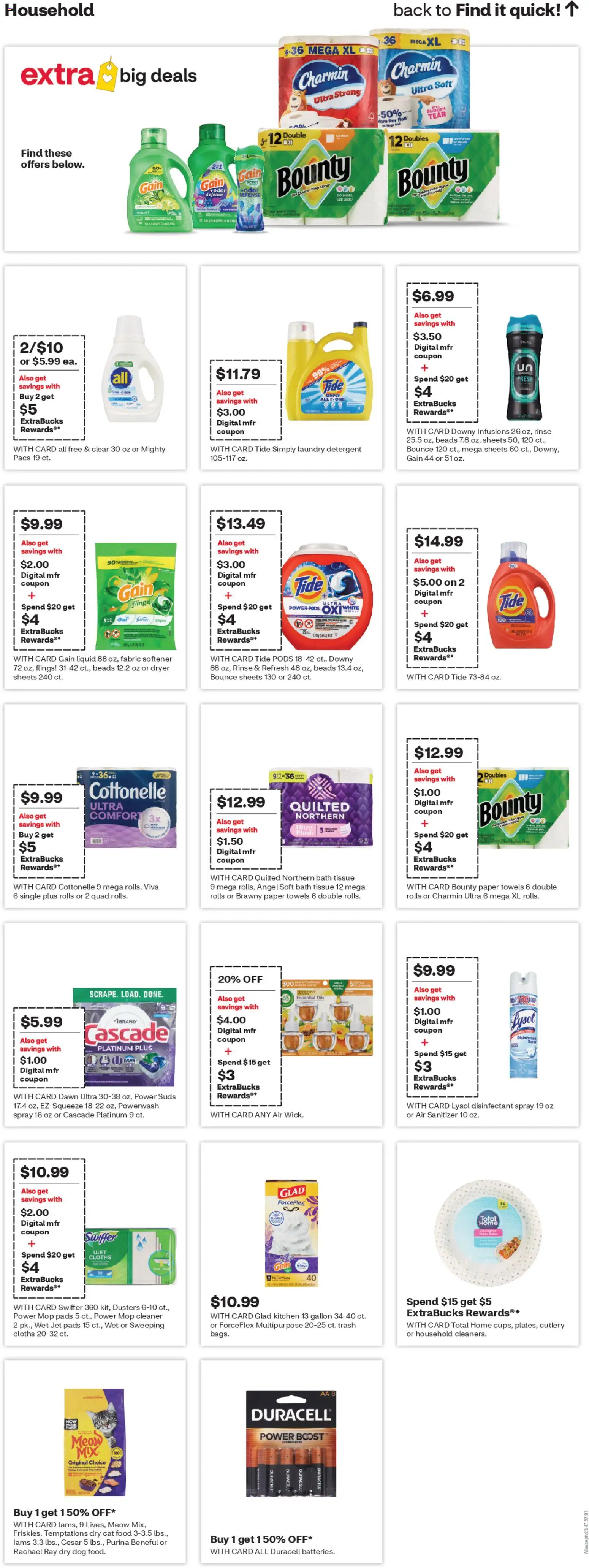 CVS Pharmacy Weekly Ad - AZ - valid from 22.03.2026 | Page: 18 | Products: Bath, Cat Food, Fabric softener, Detergent