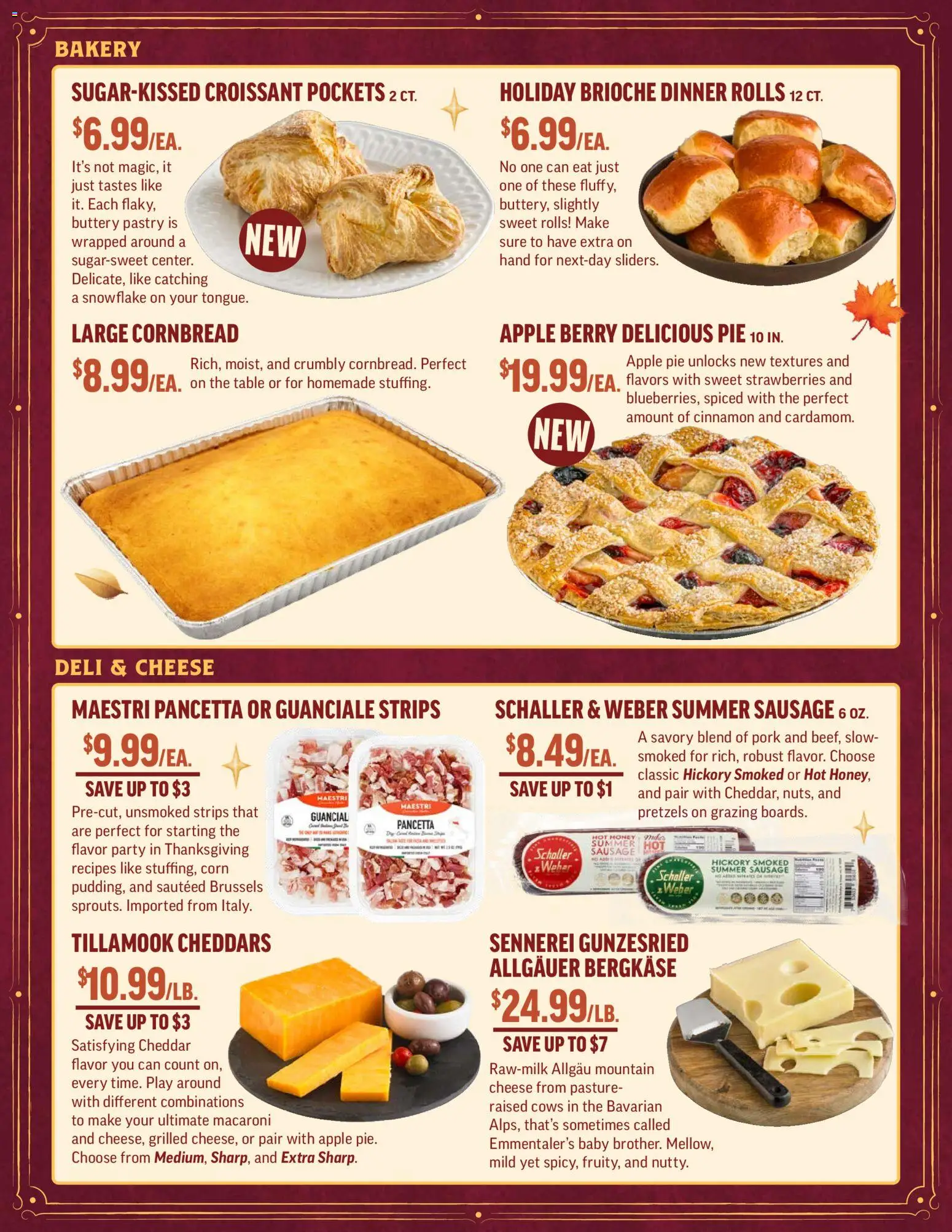 Central Market Weekly Ad - valid from 19.11.2025 | Page: 7 | Products: Bakery, Corn, Pork, Apple Pie