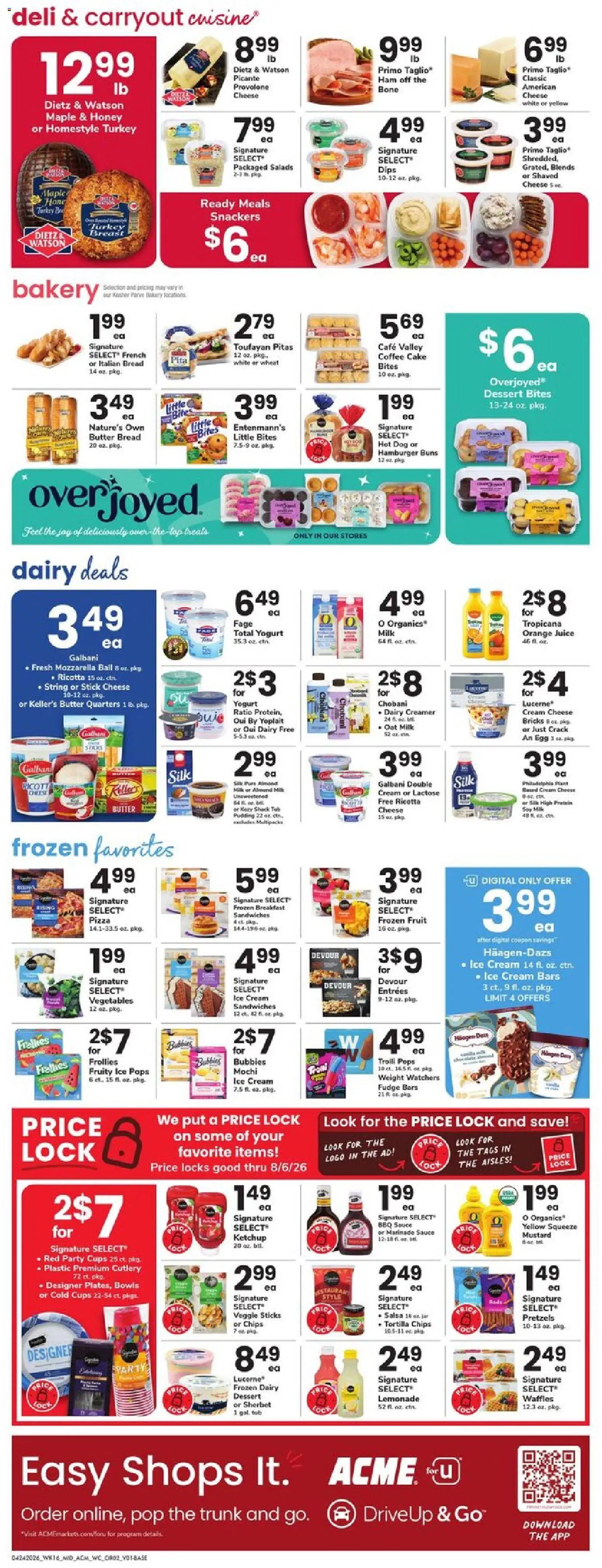 Acme Weekly Ad - NJ - valid from 24.04.2026 | Page: 2 | Products: Yogurt, Juice, Chips, Sauce