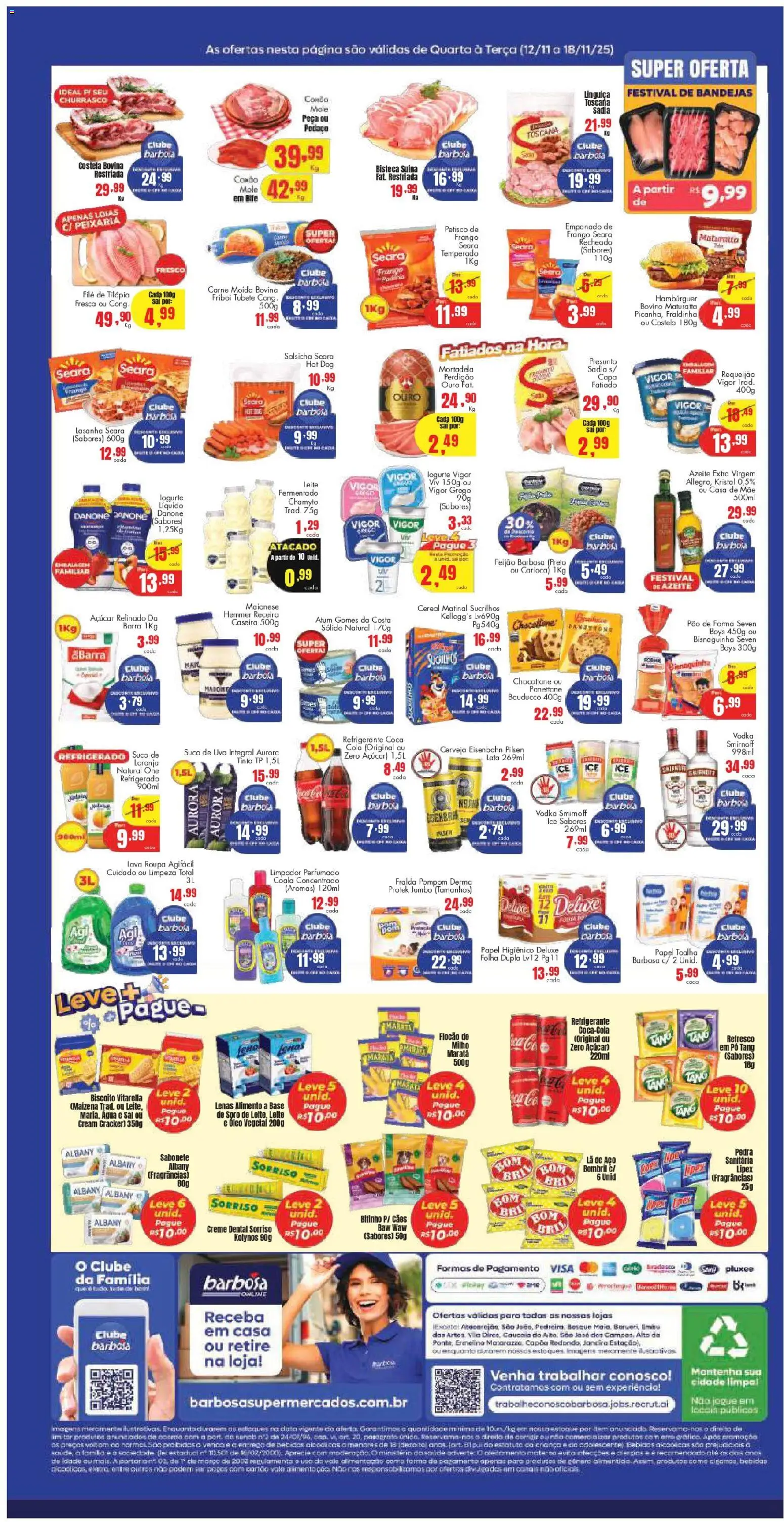 Barbosa Supermercados Folheto - válido de 12.11.2025 | Página: 2 | Produtos: Leite, Óleo, Vodka, Requeijão