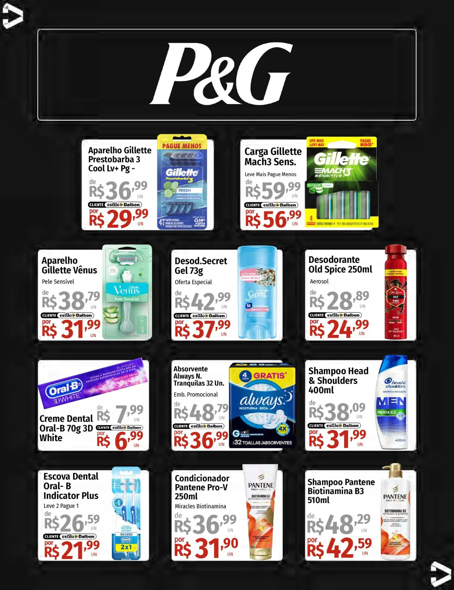 Supermercado Dalben Folheto - válido de 13.11.2025 | Página: 31 | Produtos: Escova, Desodorante, Creme dental, Absorvente