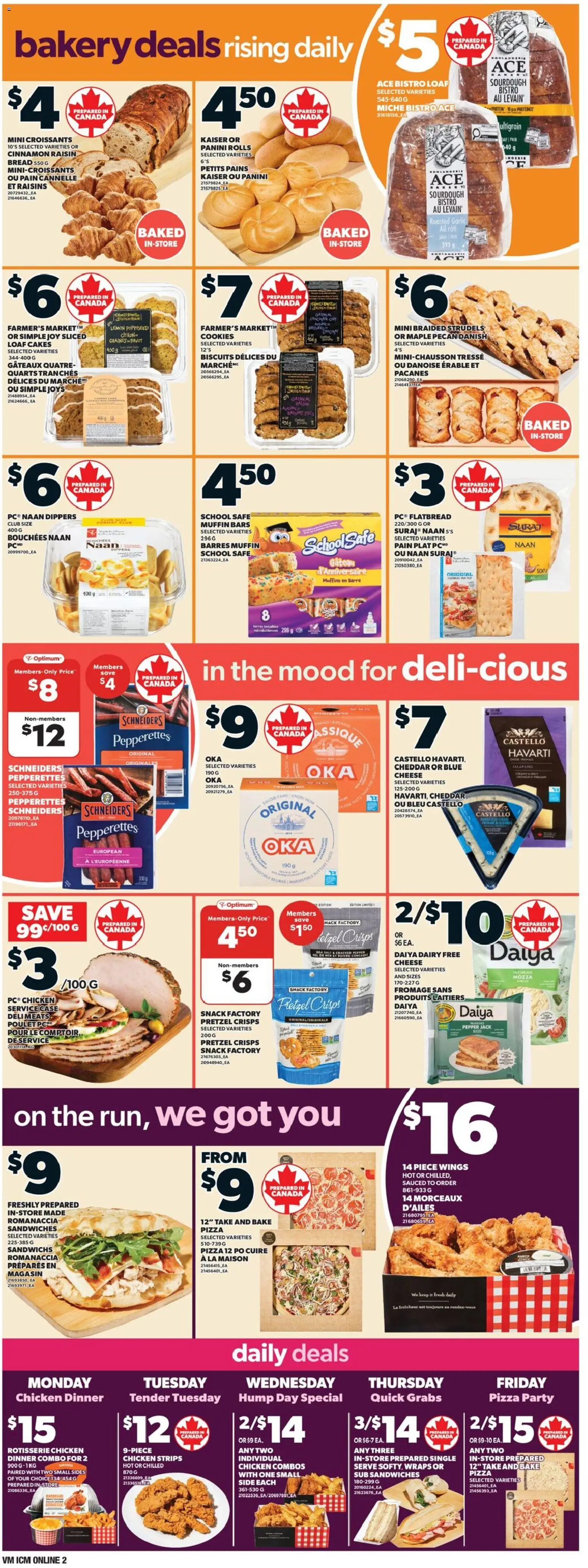 Valu Mart flyer valid from 08.01.2026 | Page: 4 | Products: Case, Bakery, Cheese, Chicken
