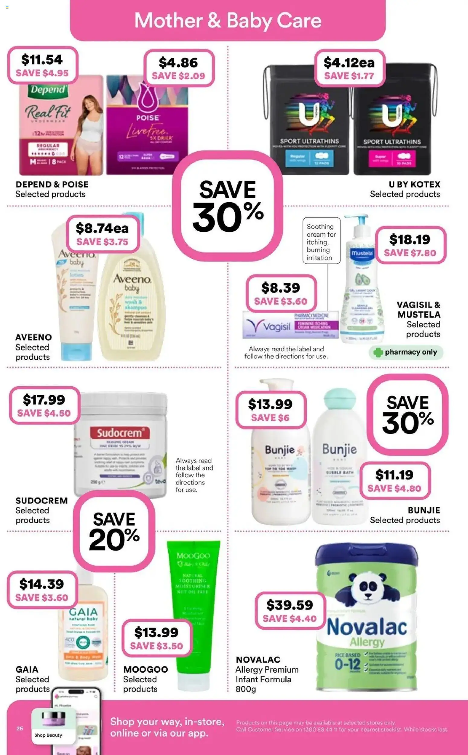 Priceline Pharmacy catalogue - valid from 08.04.2026 | Page: 26 | Products: Shampoo, Moisturiser, Cream, Allergy
