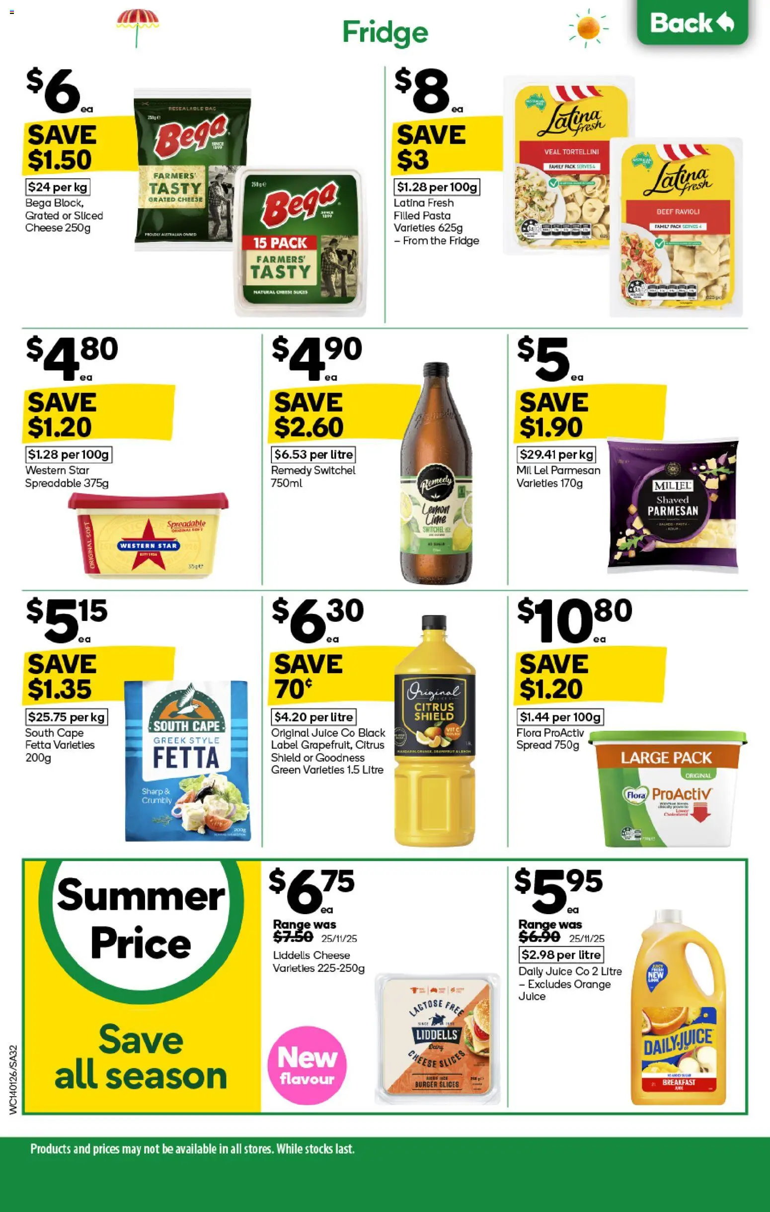 Woolworths catalogue - valid from 14.01.2026 | Page: 32 | Products: Cheese, Beef, Lime, Fridge