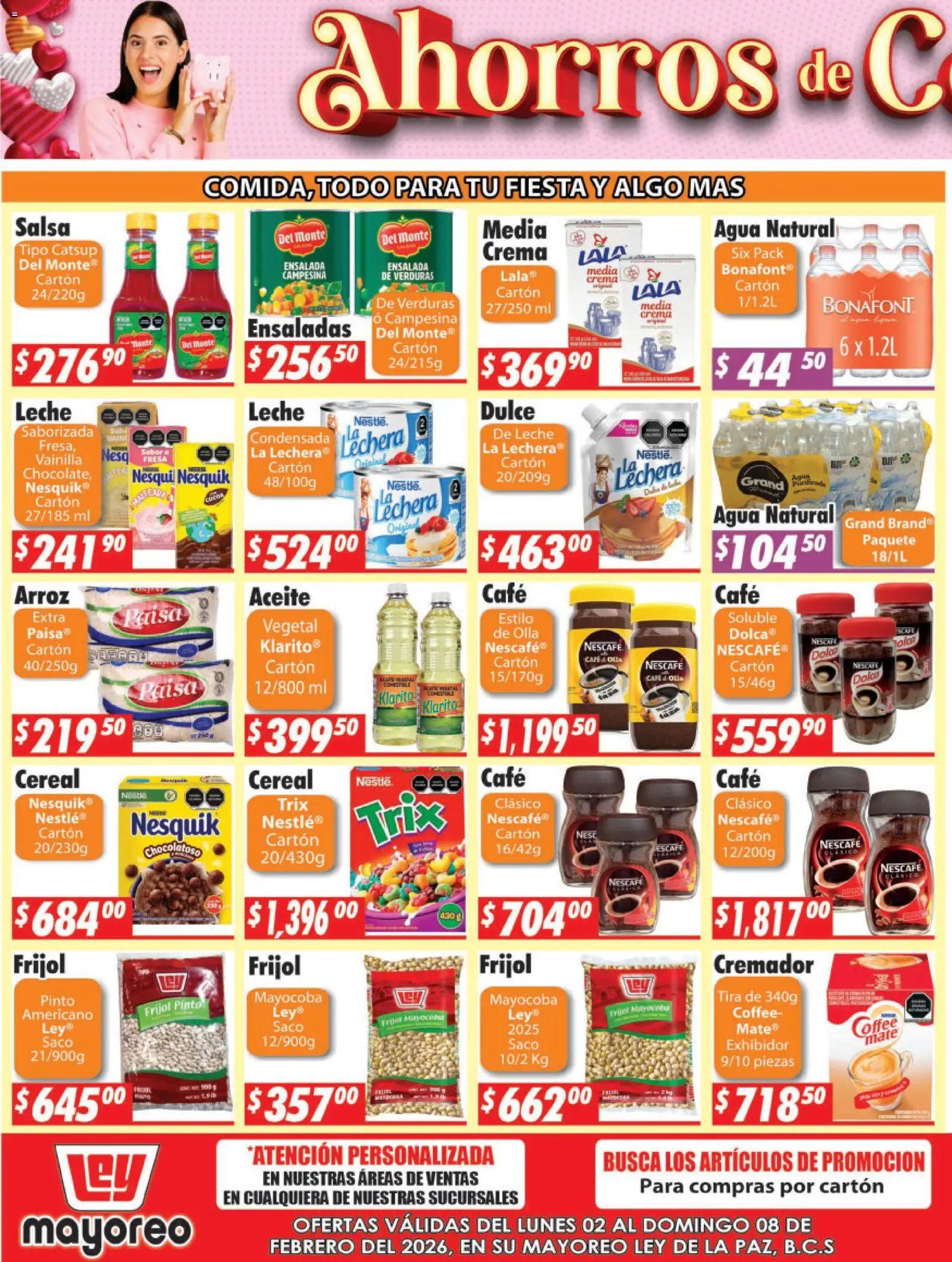 Nuevas ofertas de Casa Ley válidas en toda la República Mexicana desde el 02.02.2026. ¡Encuentra las mejores ofertas en Casa Ley folleto La Paz! | Página: 3 | Productos: Fresa, Arroz, Catsup, Olla
