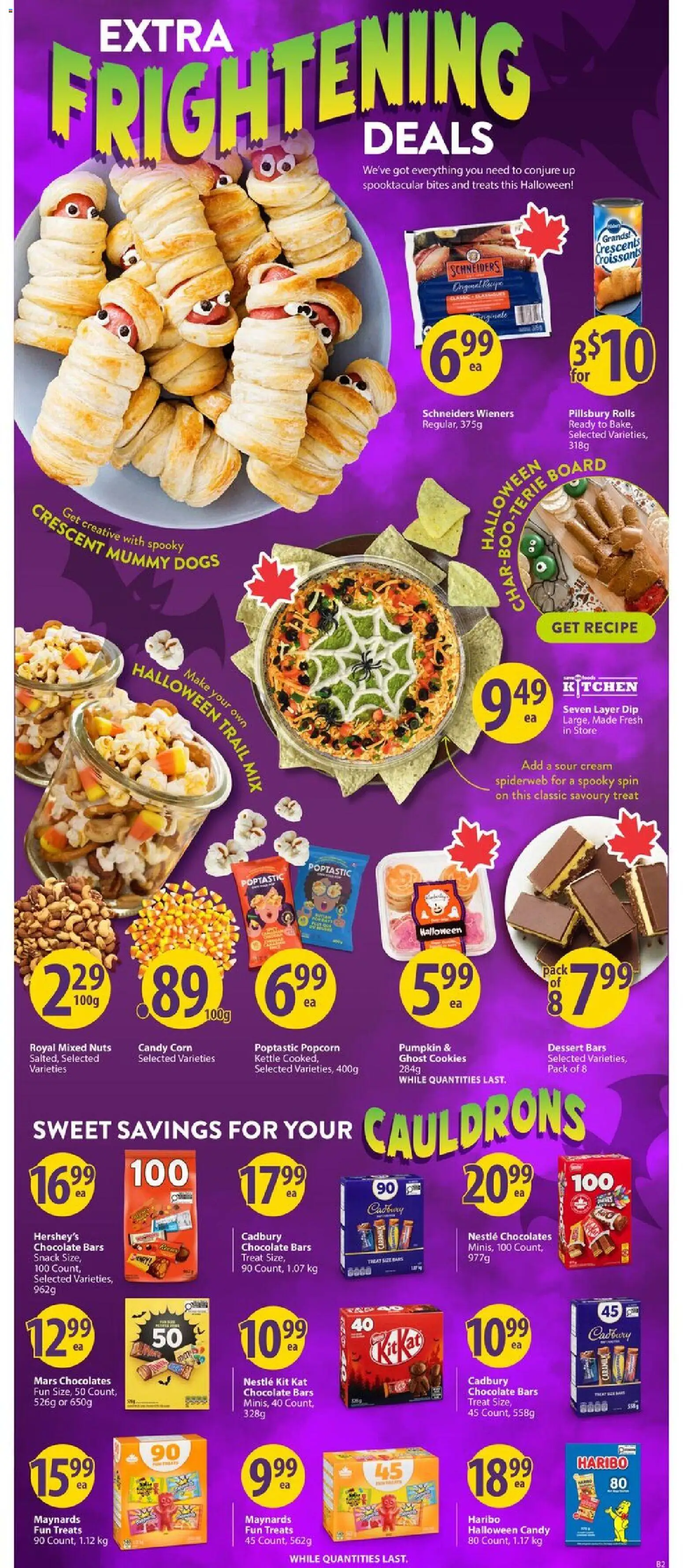 Save on foods flyer valid from 23.10.2025 | Page: 2 | Products: Nuts, Cream, Cookies, Pumpkin