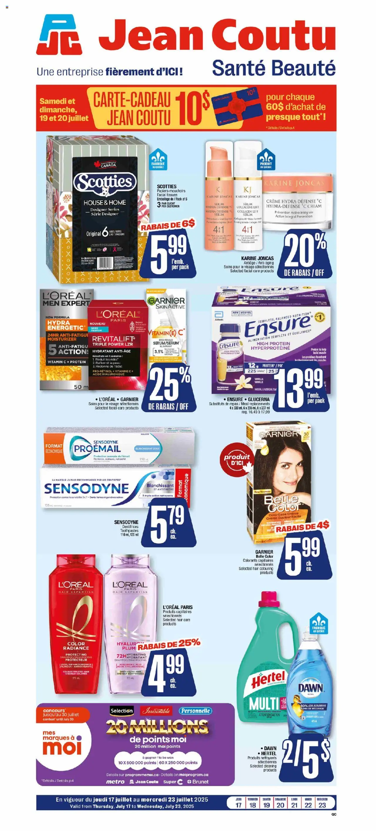 Jean Coutu flyer valid from 17.07.2025 | Page: 1 | Products: Cream