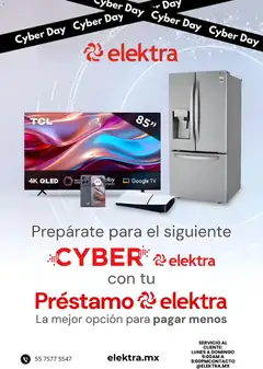 Vista previa de Elektra Cyber Day, nuevo folleto de la tienda, válido en México a partir del 18.11.2025