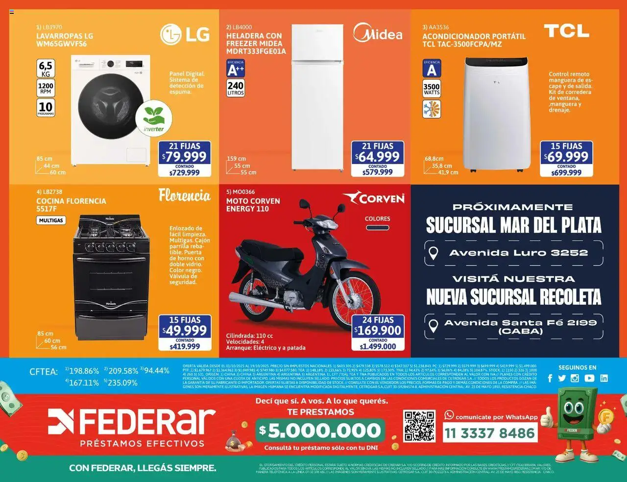 Cetrogar catálogo │ válido desde el 01.10.2025 | Página: 16 | Productos: Horno, Cocina, Heladera, Freezer
