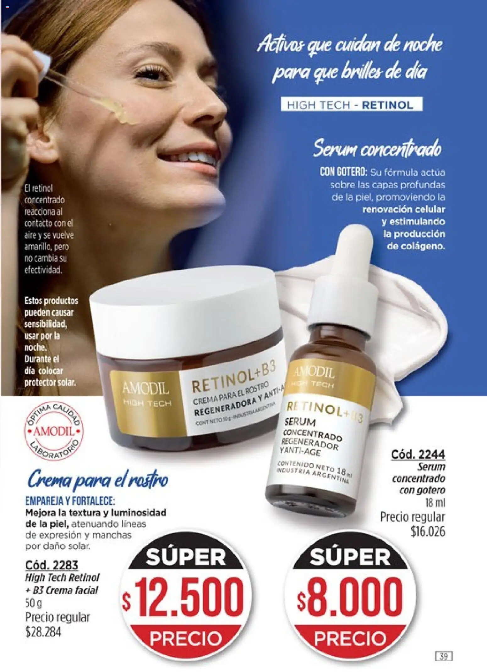 Catálogo Amodil Campaña 4 │ válido desde el 01.03.2026 | Página: 39 | Productos: Sobre, Serum, Crema
