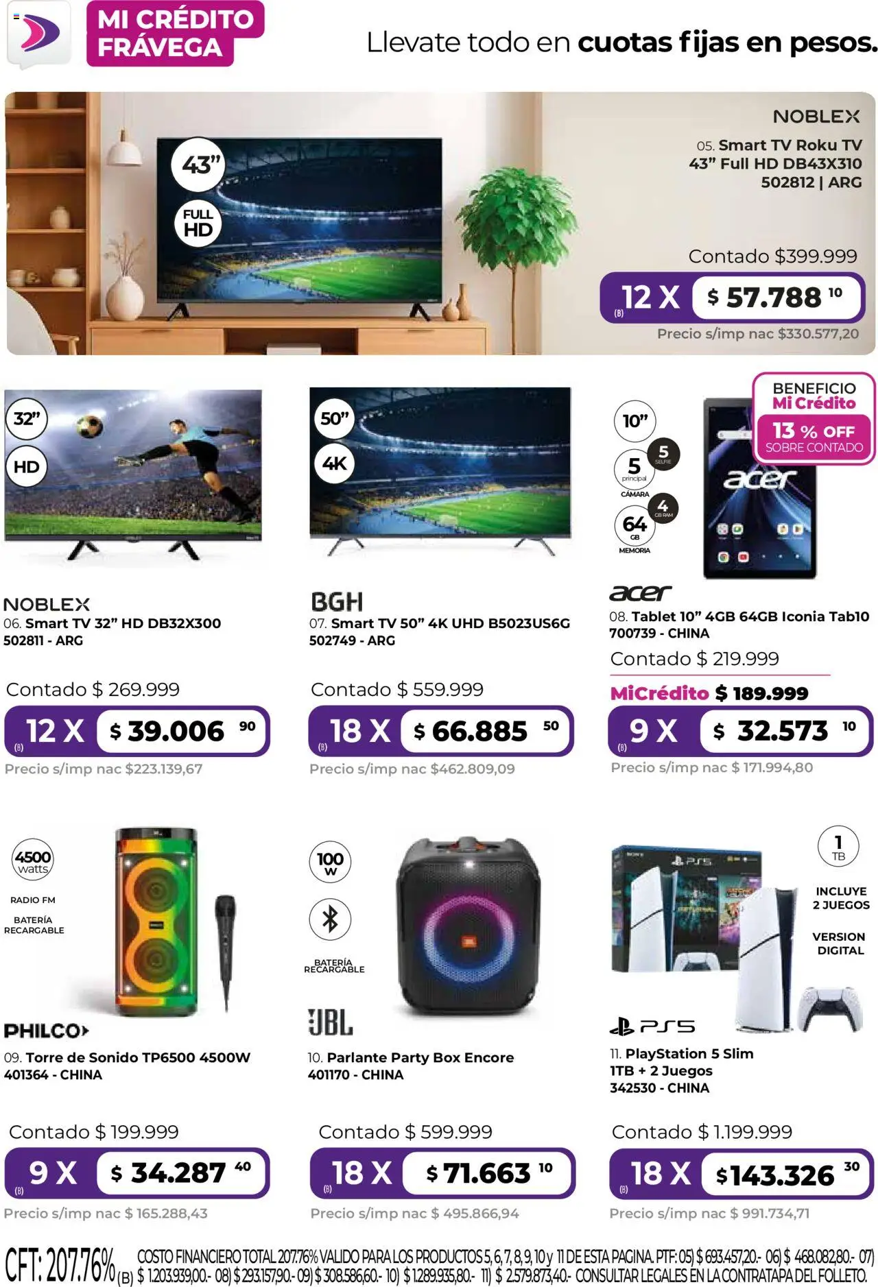 Frávega ofertas │ válido desde el 01.07.2025 | Página: 2 | Productos: Radio, Cámara, Batería, Parlante