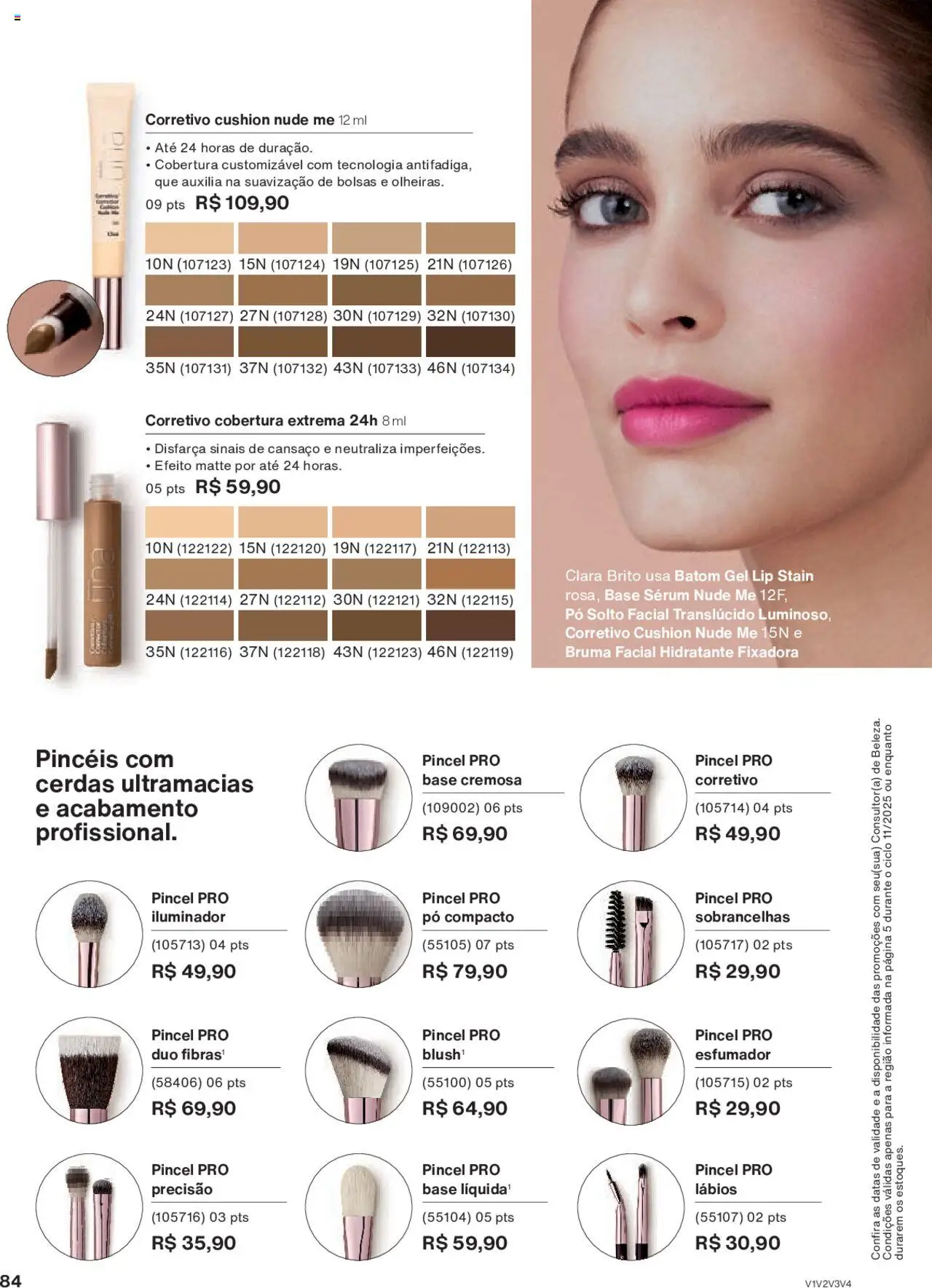 Natura Folheto - válido de 15.06.2025 | Página: 84 | Produtos: Pó, Batom, Base, Iluminador