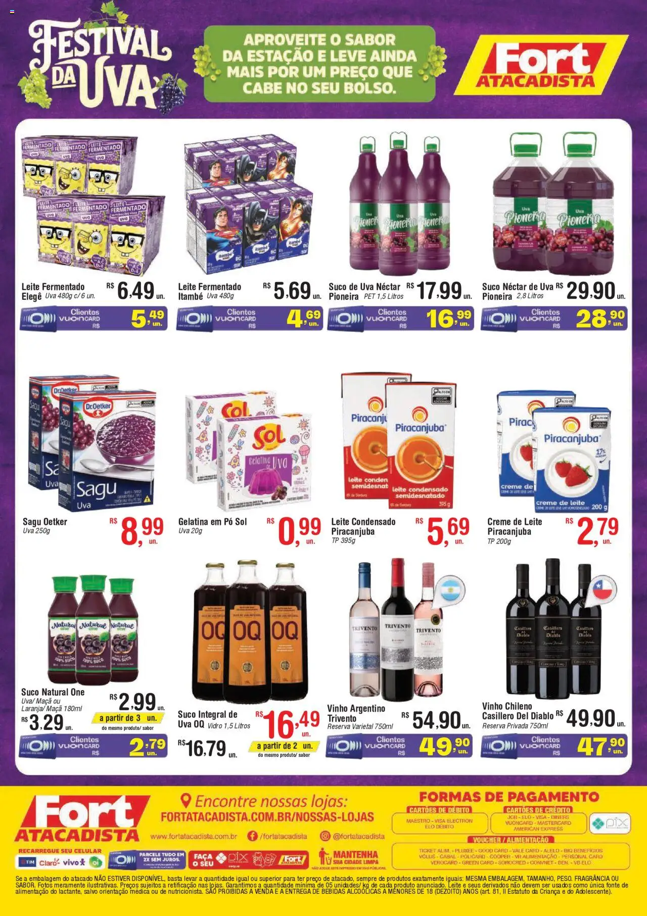 Fort Atacadista Folheto - válido de 16.09.2025 | Página: 2 | Produtos: Pó, Leite, Creme, Creme de leite