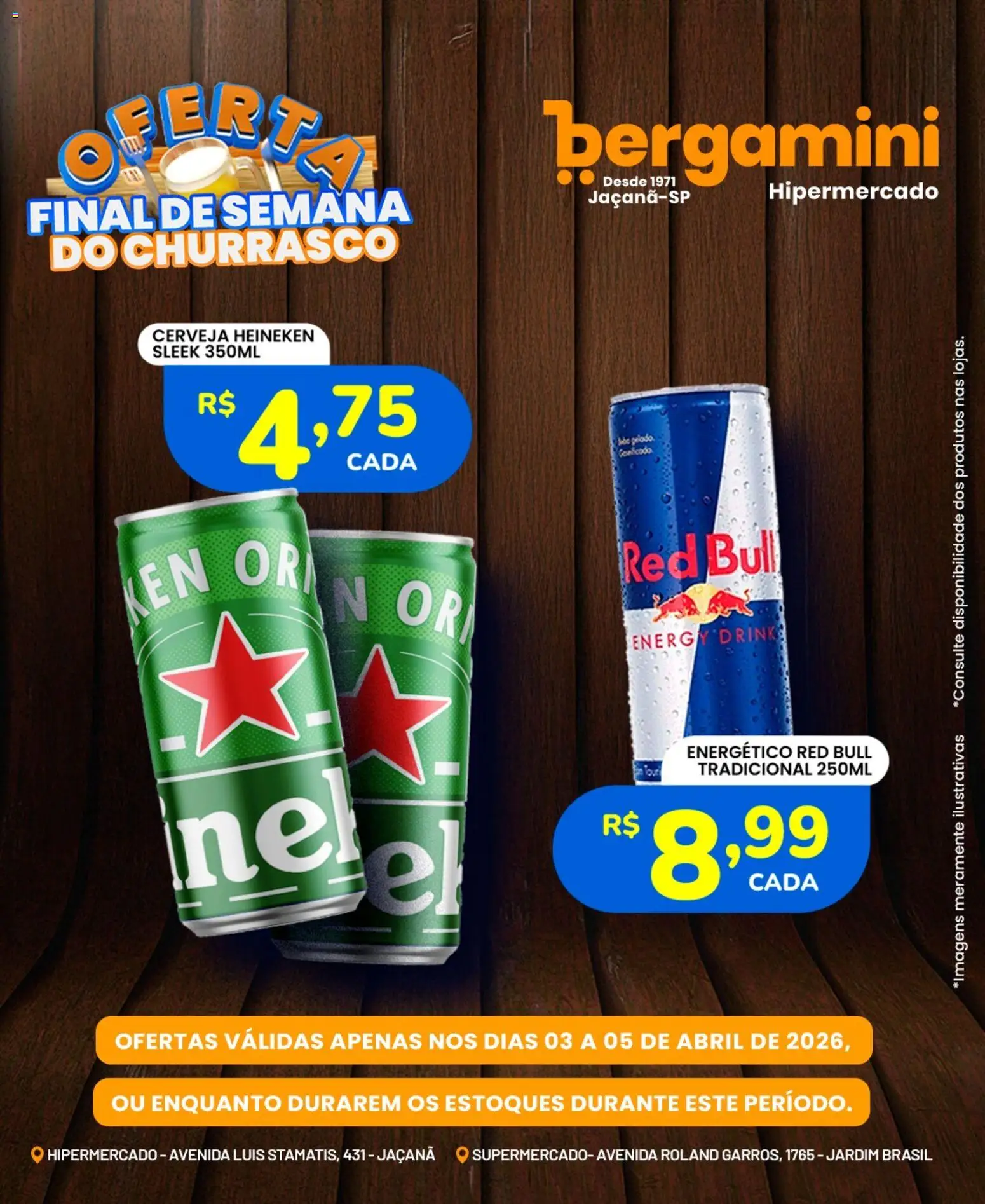 Supermercado Bergamini Folheto - válido de 03.04.2026 | Página: 12 | Produtos: Energético, Cerveja, Cerveja Heineken, Heineken